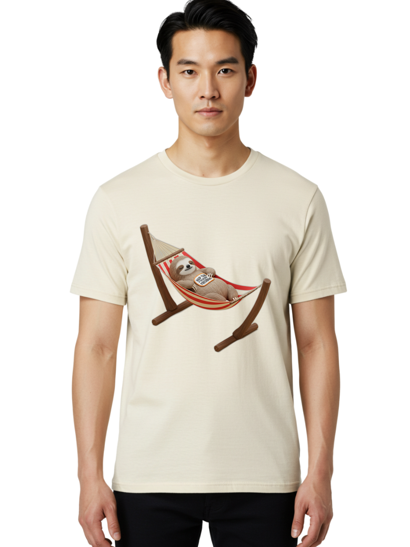Sloth-In-Hammock Men'S Graphic Tee, 100% Cotton, Comfortable Casual Summer Wear, Machine Washable, Vintage Camera, Old Camera, Antique Camera, Black Camera, Classic Photography, Photography Equipment, Nostalgic Device, Film Camera, Camera Art Bal351