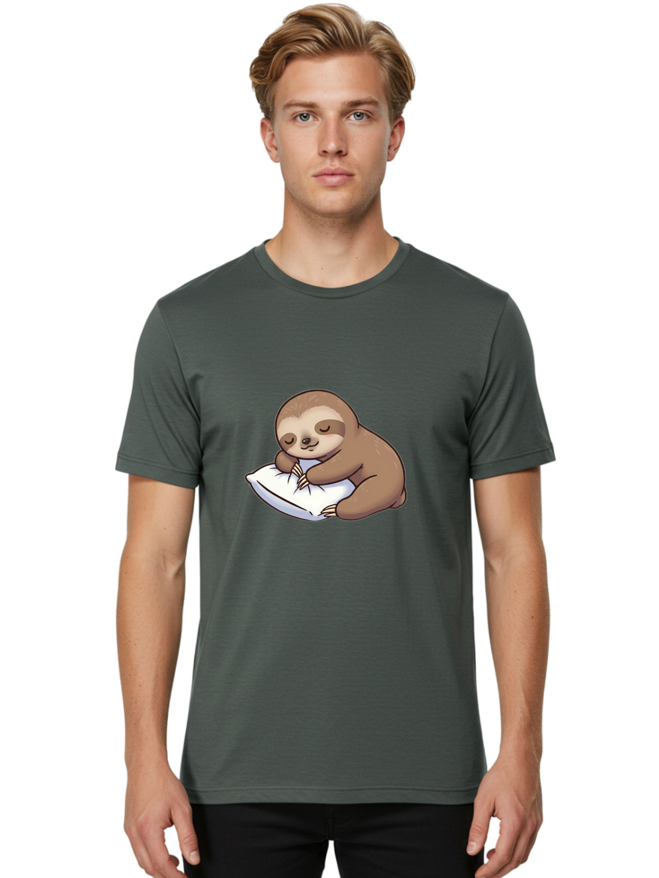 Sloth-Writing Men'S Graphic Tee, 100% Cotton, Comfortable Casual Summer Wear, Machine Washable, Vintage Camera, Old Camera, Antique Camera, Black Camera, Classic Photography, Photography Equipment, Nostalgic Device, Film Camera, Camera Art Bal353