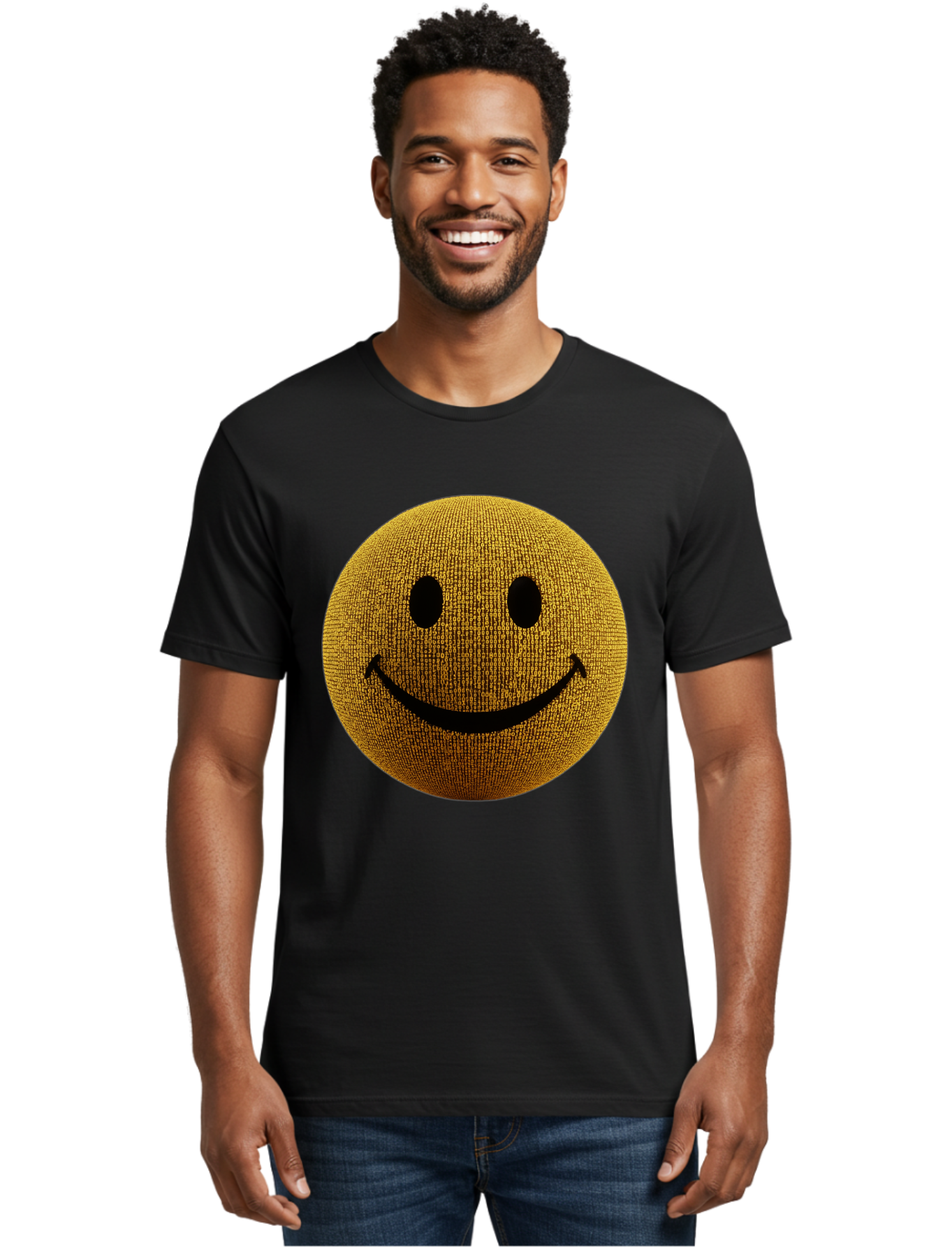 Smiley-Face-1 Men'S Graphic Tee, 100% Cotton, Comfortable Casual Summer Wear, Machine Washable, Vintage Camera, Old Camera, Antique Camera, Black Camera, Classic Photography, Photography Equipment, Nostalgic Device, Film Camera, Camera Art Bal354