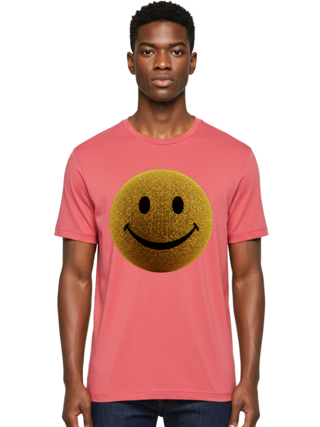 Smiley-Face-1 Men'S Graphic Tee, 100% Cotton, Comfortable Casual Summer Wear, Machine Washable, Vintage Camera, Old Camera, Antique Camera, Black Camera, Classic Photography, Photography Equipment, Nostalgic Device, Film Camera, Camera Art Bal354
