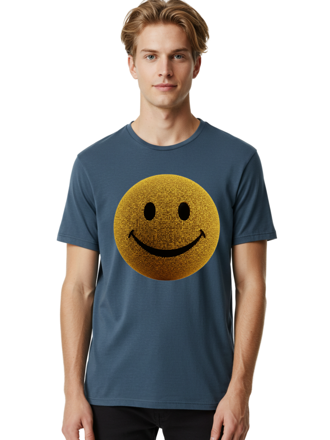 Smiley-Face-1 Men'S Graphic Tee, 100% Cotton, Comfortable Casual Summer Wear, Machine Washable, Vintage Camera, Old Camera, Antique Camera, Black Camera, Classic Photography, Photography Equipment, Nostalgic Device, Film Camera, Camera Art Bal354
