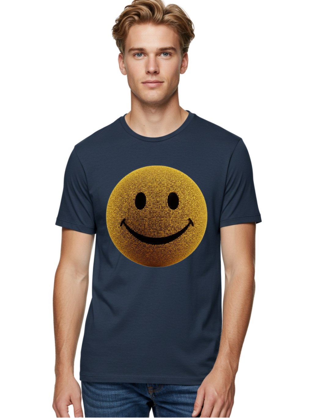 Smiley-Face-1 Men'S Graphic Tee, 100% Cotton, Comfortable Casual Summer Wear, Machine Washable, Vintage Camera, Old Camera, Antique Camera, Black Camera, Classic Photography, Photography Equipment, Nostalgic Device, Film Camera, Camera Art Bal354