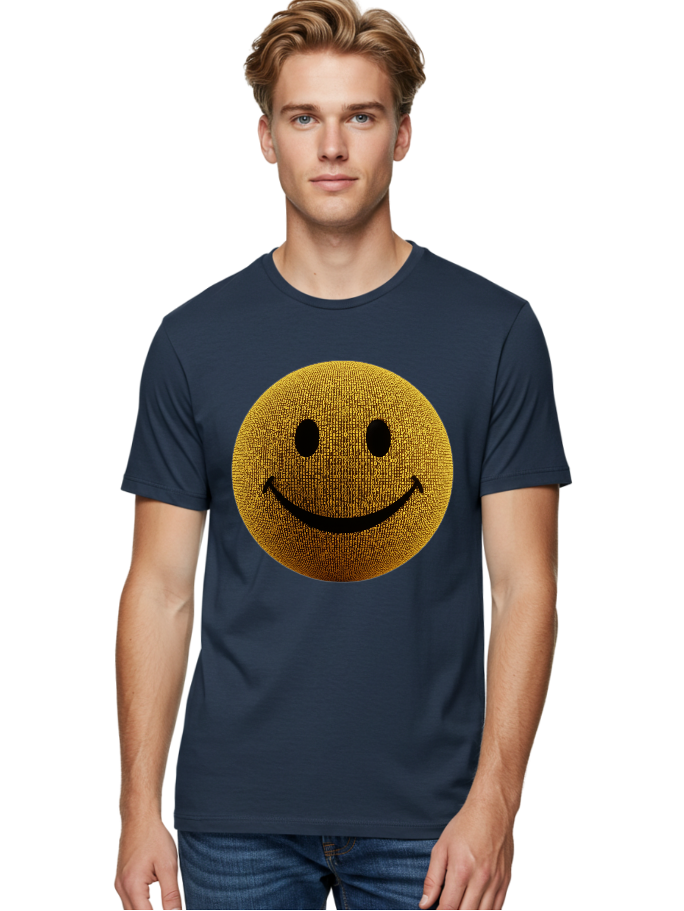 Smiley-Face-1 Men'S Graphic Tee, 100% Cotton, Comfortable Casual Summer Wear, Machine Washable, Vintage Camera, Old Camera, Antique Camera, Black Camera, Classic Photography, Photography Equipment, Nostalgic Device, Film Camera, Camera Art Bal354