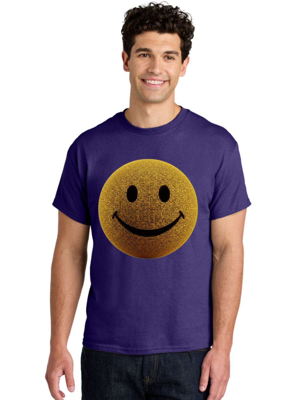 Smiley-Face-1 Men'S Graphic Tee, 100% Cotton, Comfortable Casual Summer Wear, Machine Washable, Vintage Camera, Old Camera, Antique Camera, Black Camera, Classic Photography, Photography Equipment, Nostalgic Device, Film Camera, Camera Art Bal354