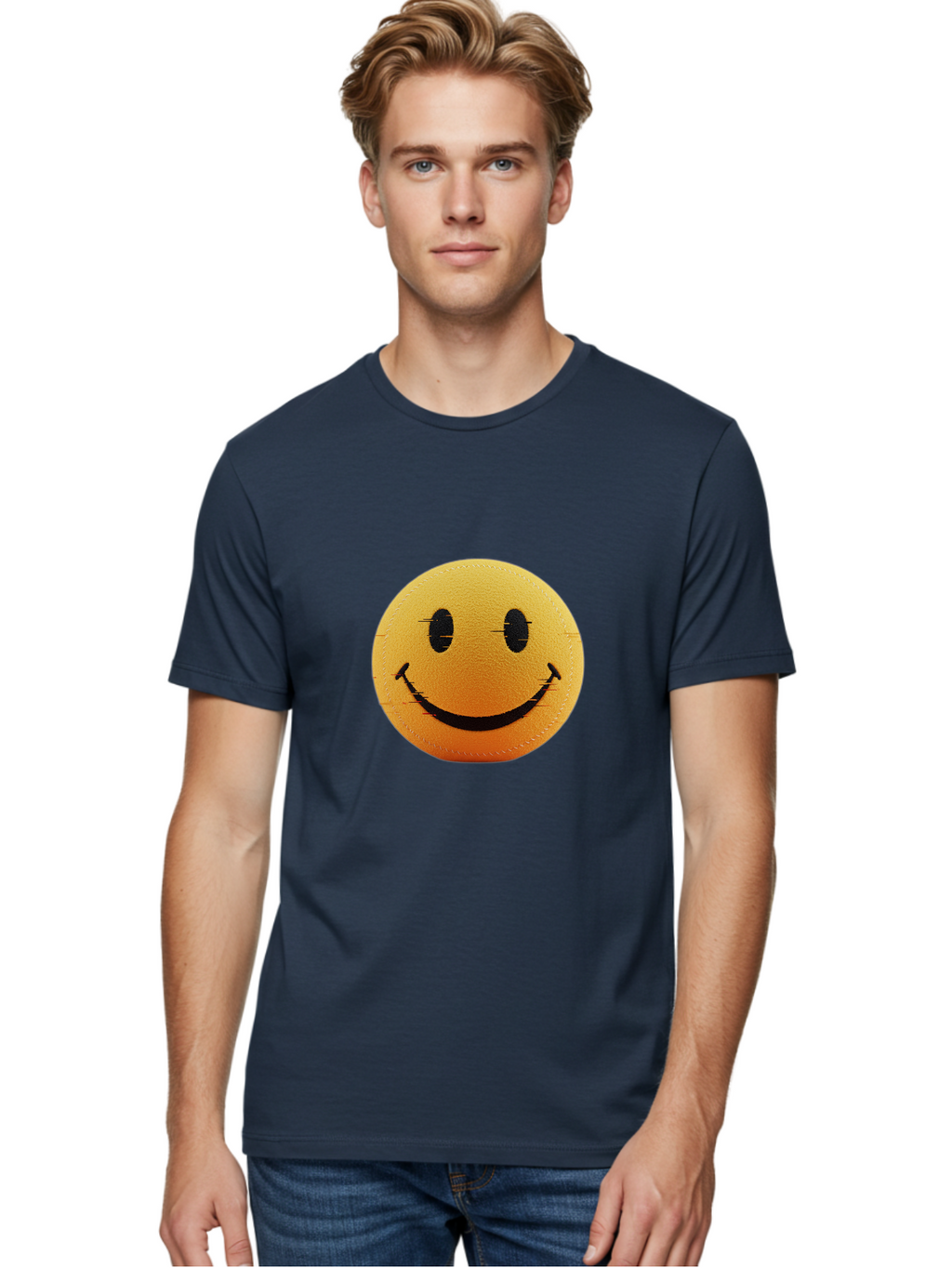 Smiley-Face-2 Men'S Graphic Tee, 100% Cotton, Comfortable Casual Summer Wear, Machine Washable, Vintage Camera, Old Camera, Antique Camera, Black Camera, Classic Photography, Photography Equipment, Nostalgic Device, Film Camera, Camera Art Bal355