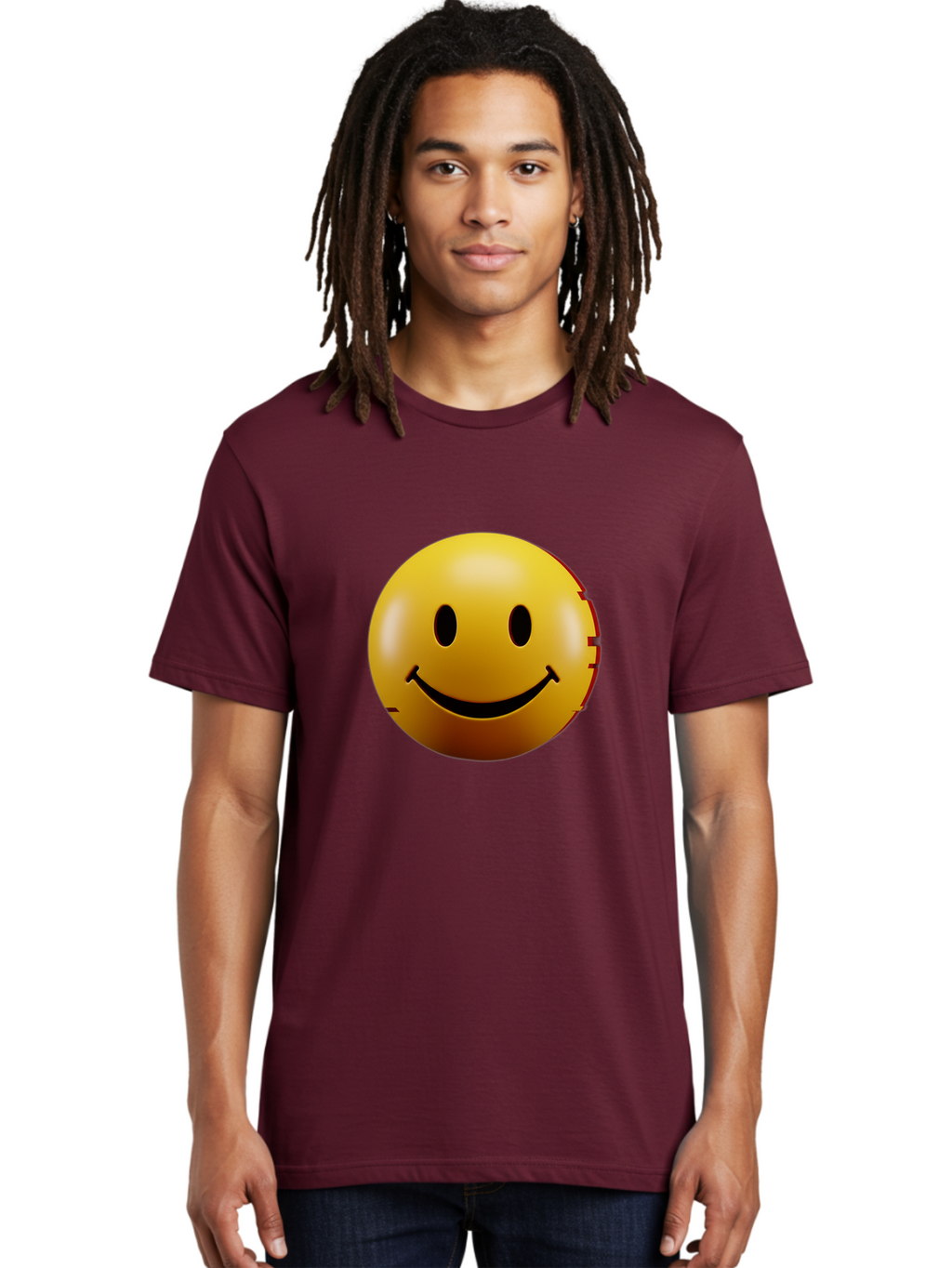 Smiley-Face-3 Men'S Graphic Tee, 100% Cotton, Comfortable Casual Summer Wear, Machine Washable, Vintage Camera, Old Camera, Antique Camera, Black Camera, Classic Photography, Photography Equipment, Nostalgic Device, Film Camera, Camera Art Bal356