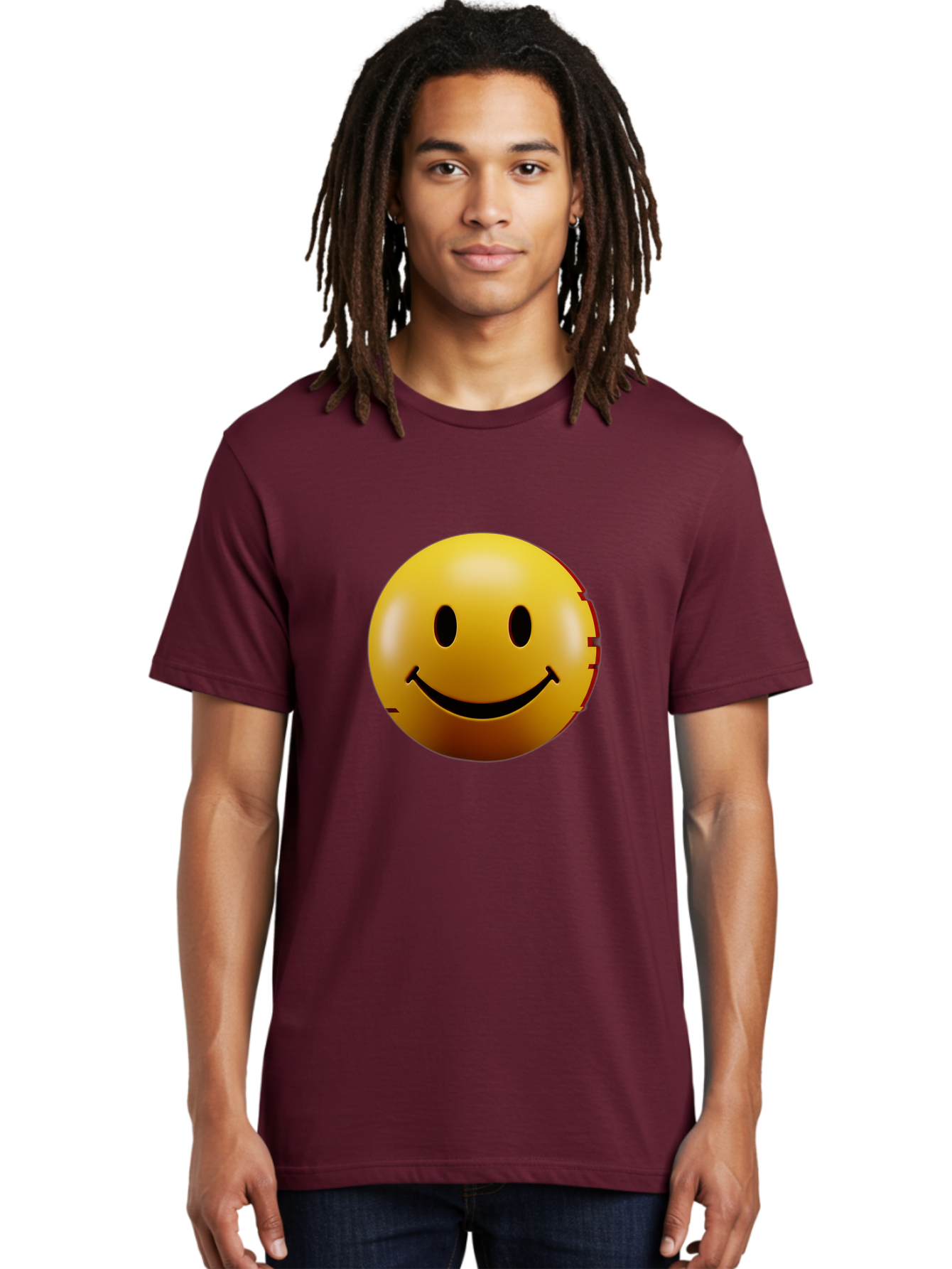 Smiley-Face-3 Men'S Graphic Tee, 100% Cotton, Comfortable Casual Summer Wear, Machine Washable, Vintage Camera, Old Camera, Antique Camera, Black Camera, Classic Photography, Photography Equipment, Nostalgic Device, Film Camera, Camera Art Bal356