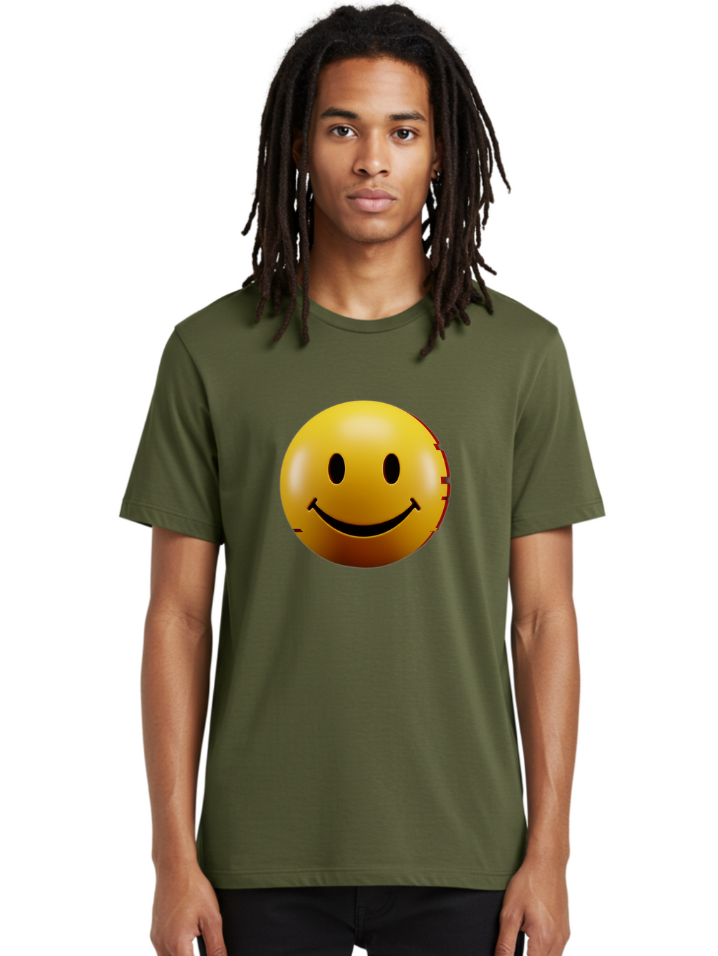 Smiley-Face-3 Men'S Graphic Tee, 100% Cotton, Comfortable Casual Summer Wear, Machine Washable, Vintage Camera, Old Camera, Antique Camera, Black Camera, Classic Photography, Photography Equipment, Nostalgic Device, Film Camera, Camera Art Bal356