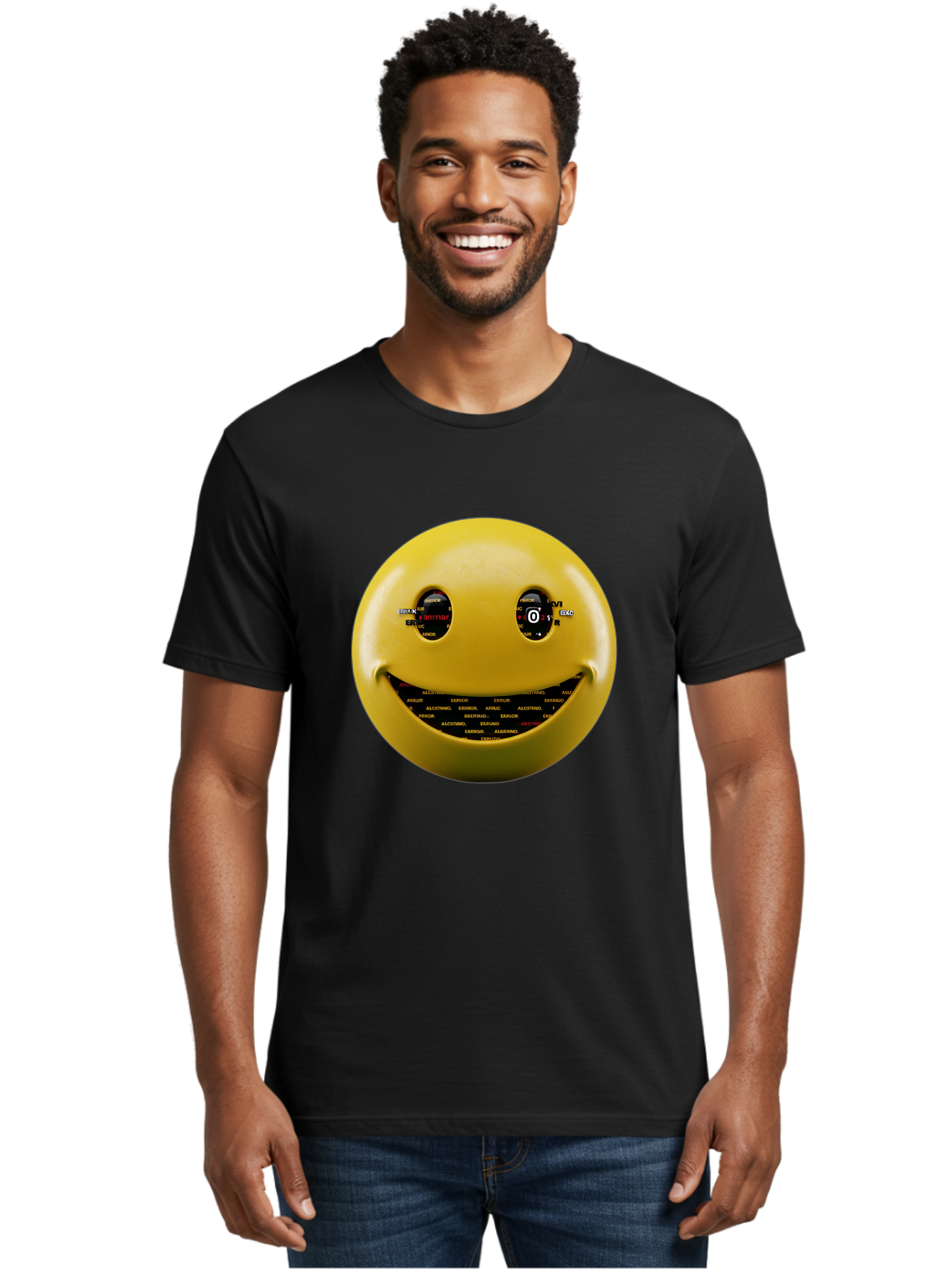 Smiley-Face Men'S Graphic Tee, 100% Cotton, Comfortable Casual Summer Wear, Machine Washable, Vintage Camera, Old Camera, Antique Camera, Black Camera, Classic Photography, Photography Equipment, Nostalgic Device, Film Camera, Camera Art Bal360