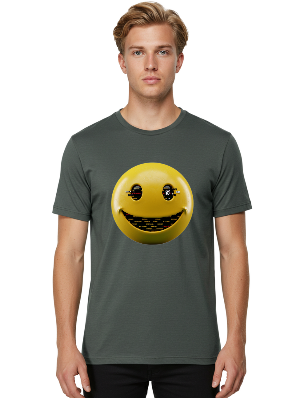 Smiley-Face Men'S Graphic Tee, 100% Cotton, Comfortable Casual Summer Wear, Machine Washable, Vintage Camera, Old Camera, Antique Camera, Black Camera, Classic Photography, Photography Equipment, Nostalgic Device, Film Camera, Camera Art Bal360