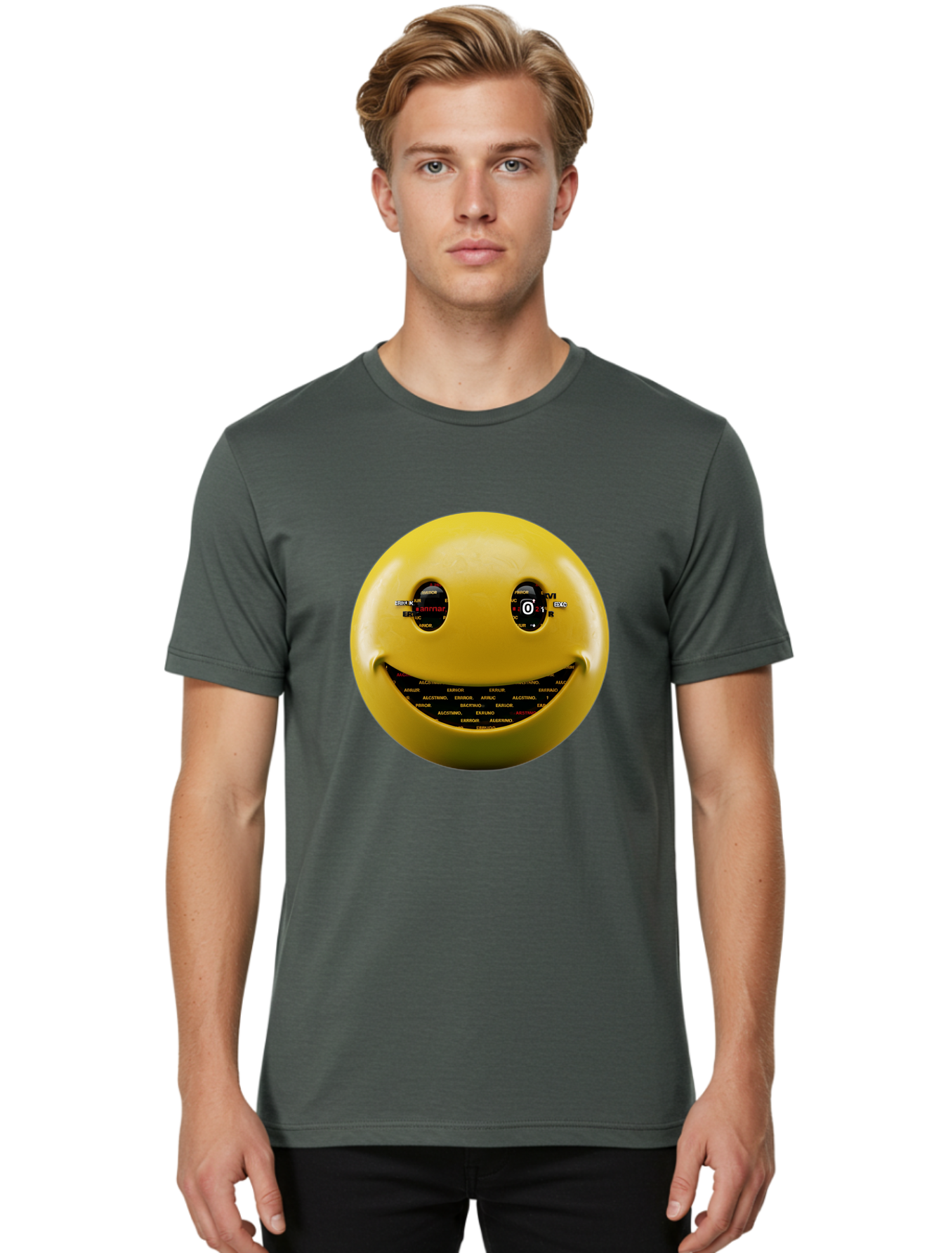 Smiley-Face Men'S Graphic Tee, 100% Cotton, Comfortable Casual Summer Wear, Machine Washable, Vintage Camera, Old Camera, Antique Camera, Black Camera, Classic Photography, Photography Equipment, Nostalgic Device, Film Camera, Camera Art Bal360
