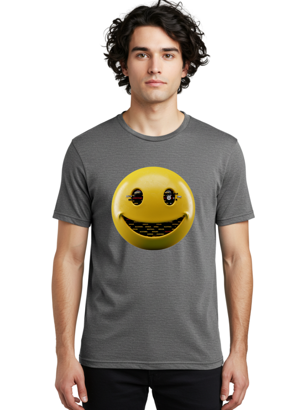 Smiley-Face Men'S Graphic Tee, 100% Cotton, Comfortable Casual Summer Wear, Machine Washable, Vintage Camera, Old Camera, Antique Camera, Black Camera, Classic Photography, Photography Equipment, Nostalgic Device, Film Camera, Camera Art Bal360