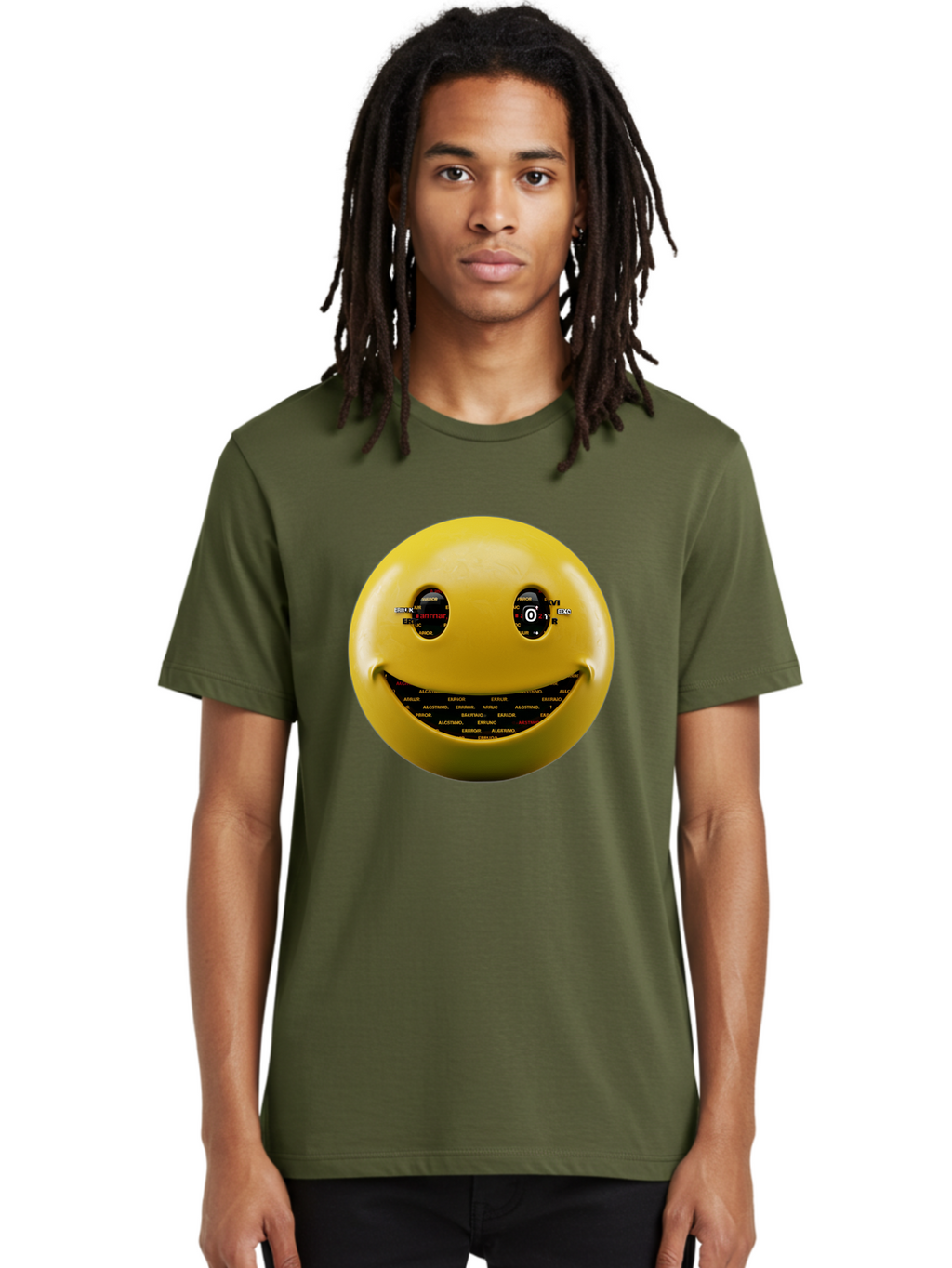 Smiley-Face Men'S Graphic Tee, 100% Cotton, Comfortable Casual Summer Wear, Machine Washable, Vintage Camera, Old Camera, Antique Camera, Black Camera, Classic Photography, Photography Equipment, Nostalgic Device, Film Camera, Camera Art Bal360