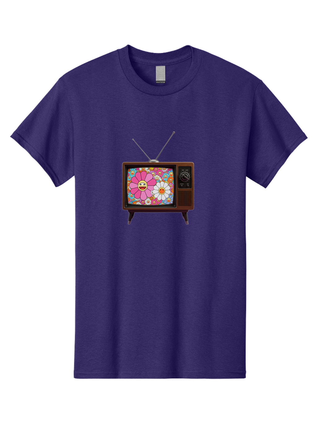 Smiley-Flowers-Tv Men'S Graphic Tee, 100% Cotton, Comfortable Casual Summer Wear, Machine Washable, Vintage Camera, Old Camera, Antique Camera, Black Camera, Classic Photography, Photography Equipment, Nostalgic Device, Film Camera, Camera Art Bal361