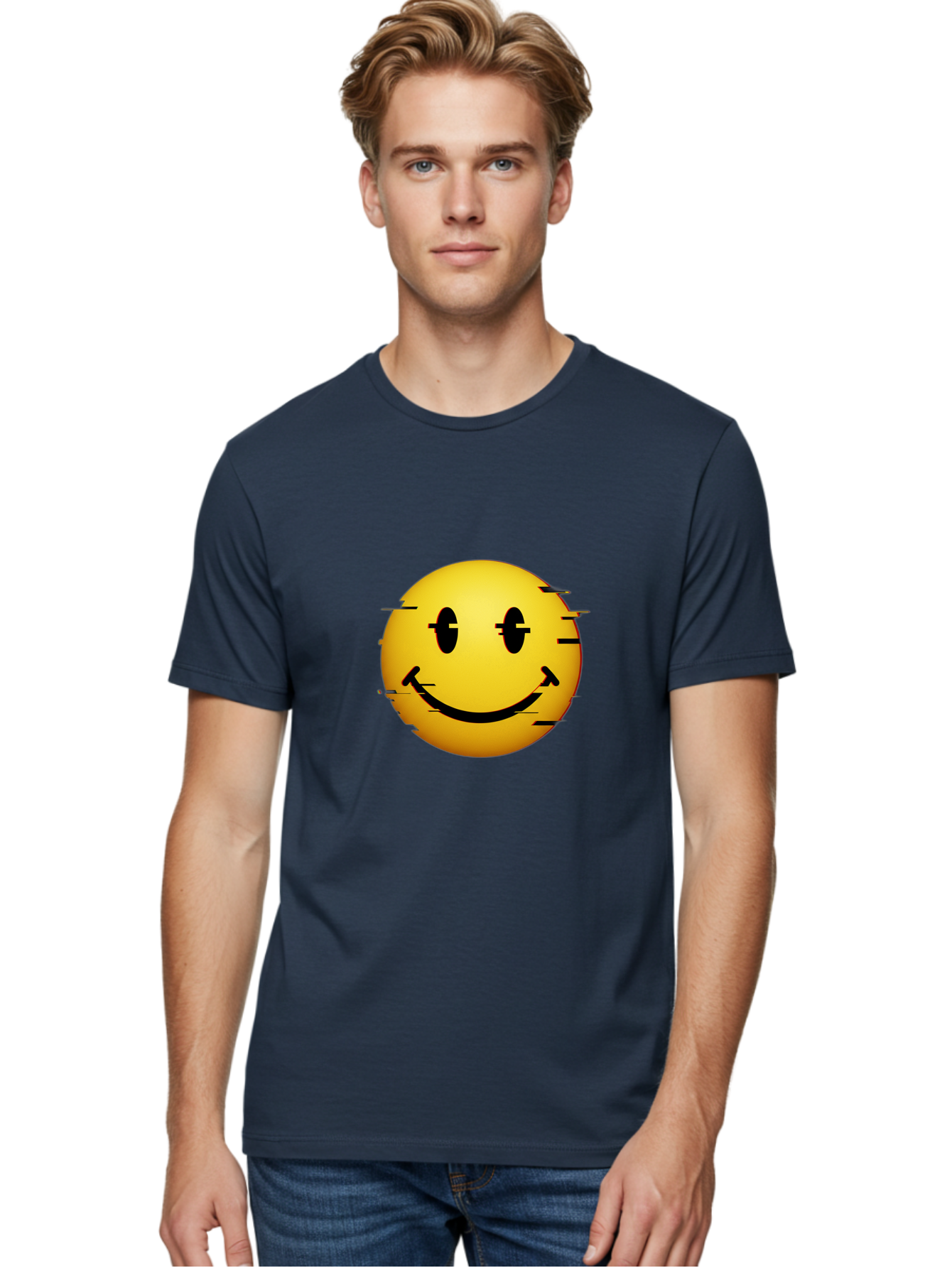 Smiley Men'S Graphic Tee, 100% Cotton, Comfortable Casual Summer Wear, Machine Washable, Vintage Camera, Old Camera, Antique Camera, Black Camera, Classic Photography, Photography Equipment, Nostalgic Device, Film Camera, Camera Art Bal363