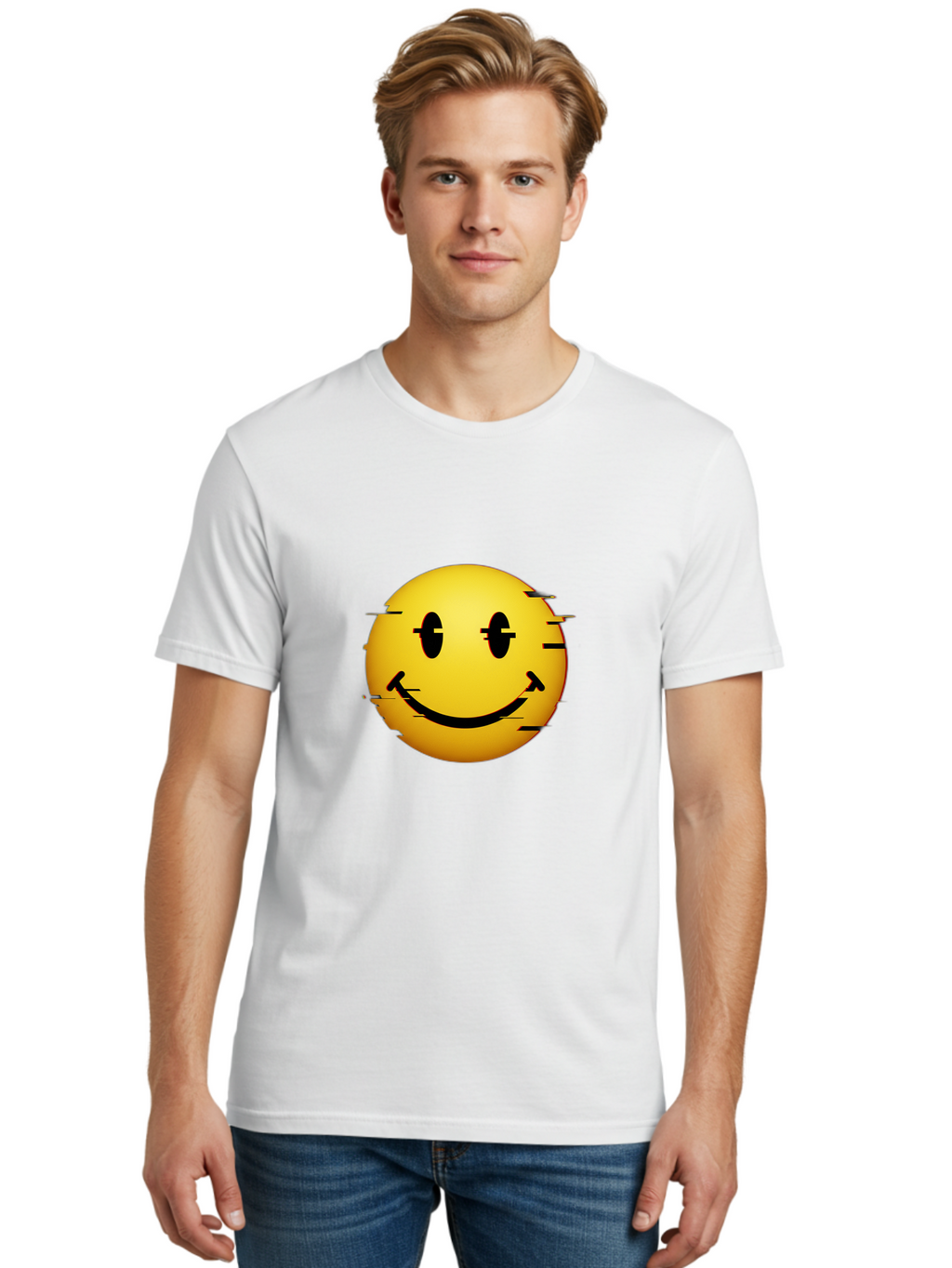 Smiley Men'S Graphic Tee, 100% Cotton, Comfortable Casual Summer Wear, Machine Washable, Vintage Camera, Old Camera, Antique Camera, Black Camera, Classic Photography, Photography Equipment, Nostalgic Device, Film Camera, Camera Art Bal363