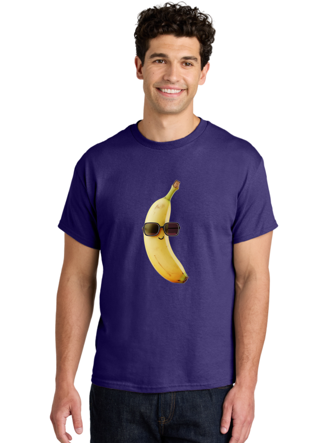 Smiling-Banana-Sunglasses Men'S Graphic Tee, 100% Cotton, Comfortable Casual Summer Wear, Machine Washable, Vintage Camera, Old Camera, Antique Camera, Black Camera, Classic Photography, Photography Equipment, Nostalgic Device, Film Camera, Bal365