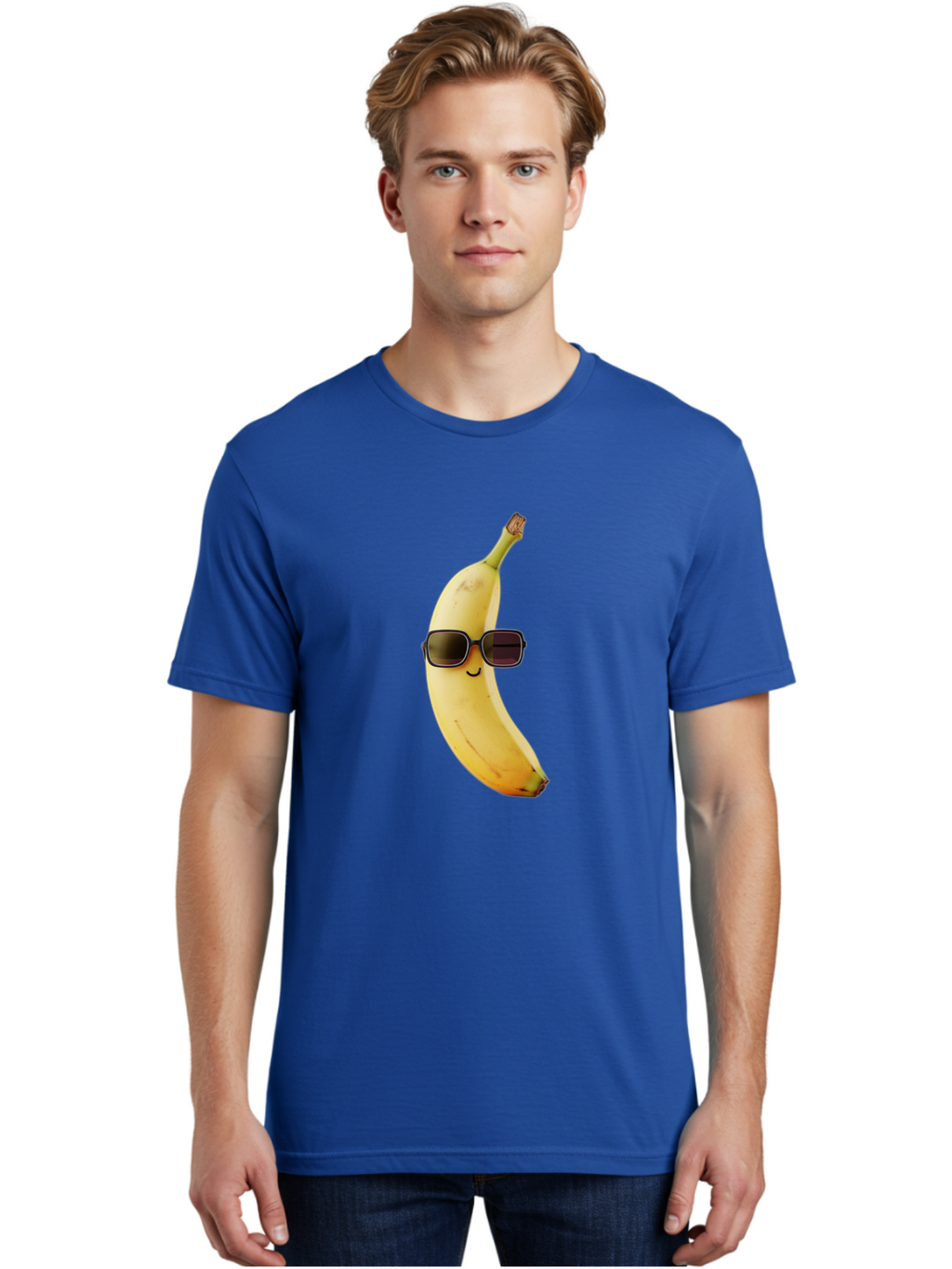Smiling-Banana-Sunglasses Men'S Graphic Tee, 100% Cotton, Comfortable Casual Summer Wear, Machine Washable, Vintage Camera, Old Camera, Antique Camera, Black Camera, Classic Photography, Photography Equipment, Nostalgic Device, Film Camera, Bal365
