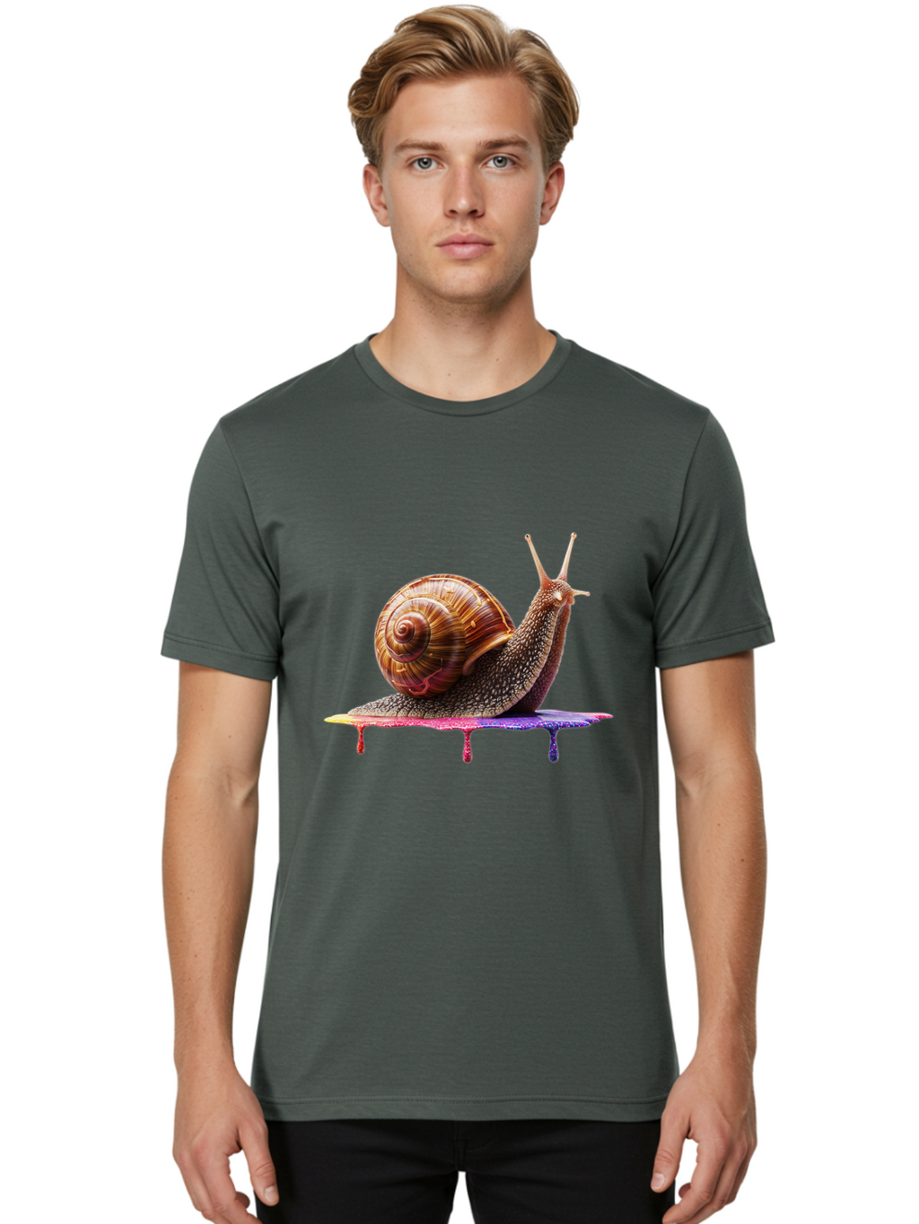 Snail-3 Men'S Graphic Tee, 100% Cotton, Comfortable Casual Summer Wear, Machine Washable, Vintage Camera, Old Camera, Antique Camera, Black Camera, Classic Photography, Photography Equipment, Nostalgic Device, Film Camera, Camera Art Bal371
