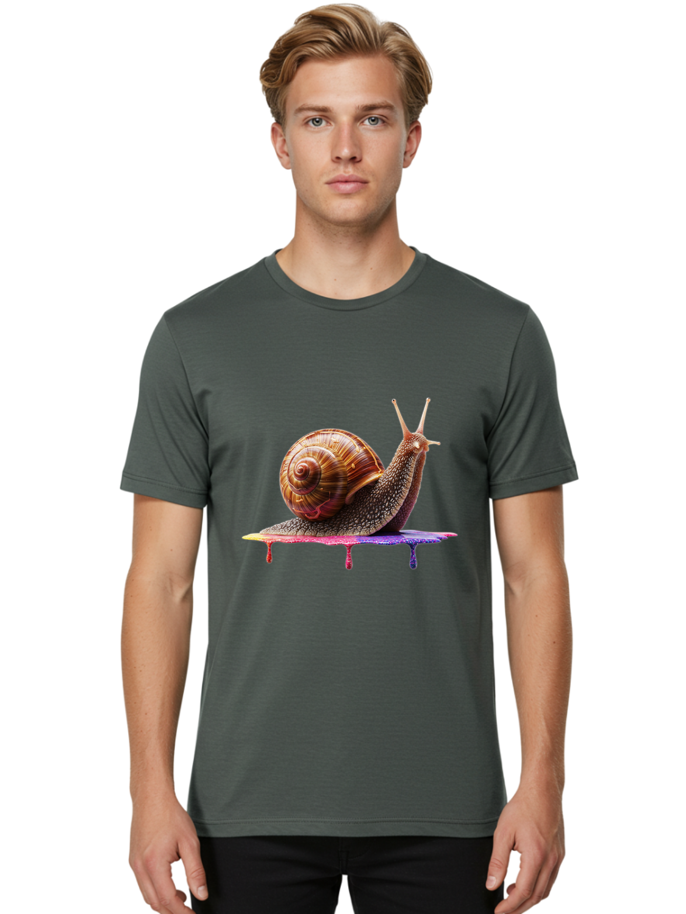 Snail-3 Men'S Graphic Tee, 100% Cotton, Comfortable Casual Summer Wear, Machine Washable, Vintage Camera, Old Camera, Antique Camera, Black Camera, Classic Photography, Photography Equipment, Nostalgic Device, Film Camera, Camera Art Bal371