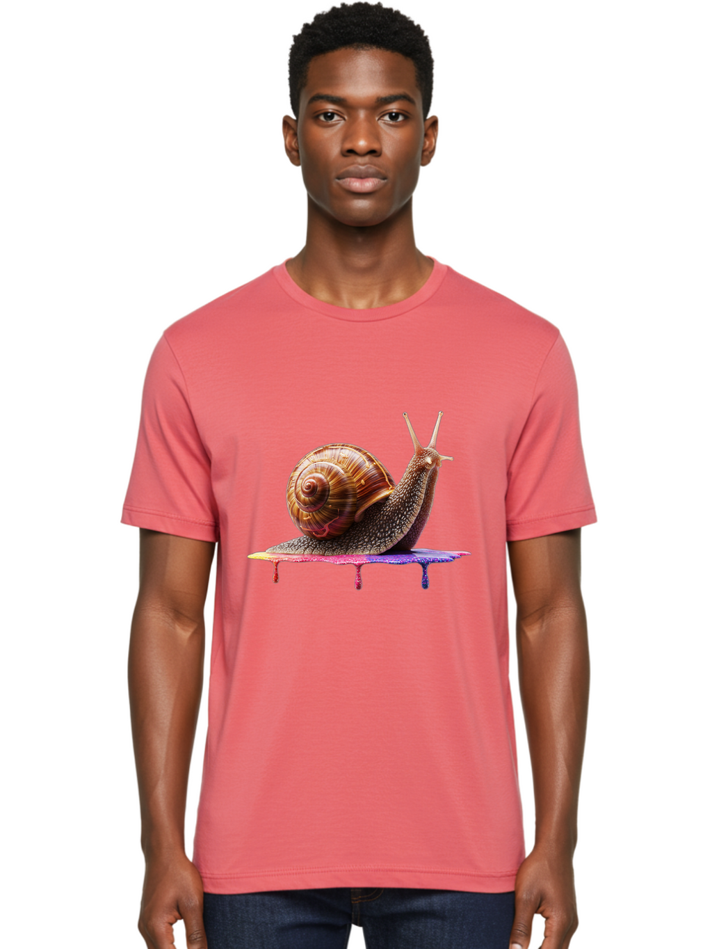 Snail-3 Men'S Graphic Tee, 100% Cotton, Comfortable Casual Summer Wear, Machine Washable, Vintage Camera, Old Camera, Antique Camera, Black Camera, Classic Photography, Photography Equipment, Nostalgic Device, Film Camera, Camera Art Bal371