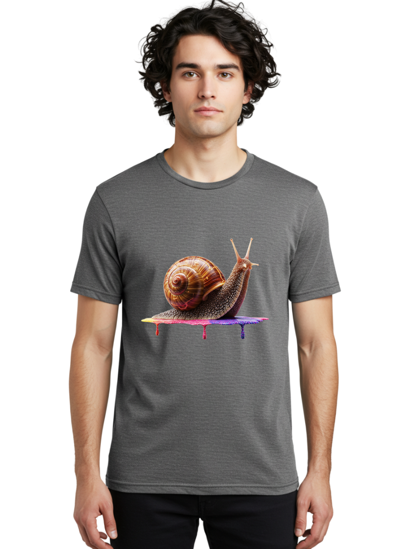 Snail-3 Men'S Graphic Tee, 100% Cotton, Comfortable Casual Summer Wear, Machine Washable, Vintage Camera, Old Camera, Antique Camera, Black Camera, Classic Photography, Photography Equipment, Nostalgic Device, Film Camera, Camera Art Bal371