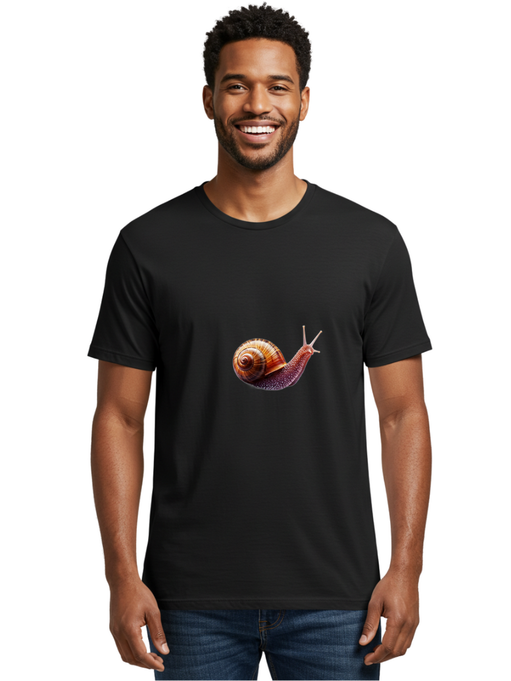 Snail Men'S Graphic Tee, 100% Cotton, Comfortable Casual Summer Wear, Machine Washable, Vintage Camera, Old Camera, Antique Camera, Black Camera, Classic Photography, Photography Equipment, Nostalgic Device, Film Camera, Camera Art Bal372