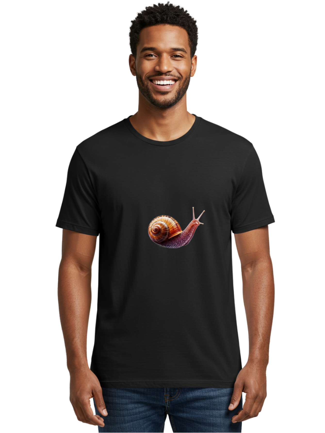 Snail Men'S Graphic Tee, 100% Cotton, Comfortable Casual Summer Wear, Machine Washable, Vintage Camera, Old Camera, Antique Camera, Black Camera, Classic Photography, Photography Equipment, Nostalgic Device, Film Camera, Camera Art Bal372