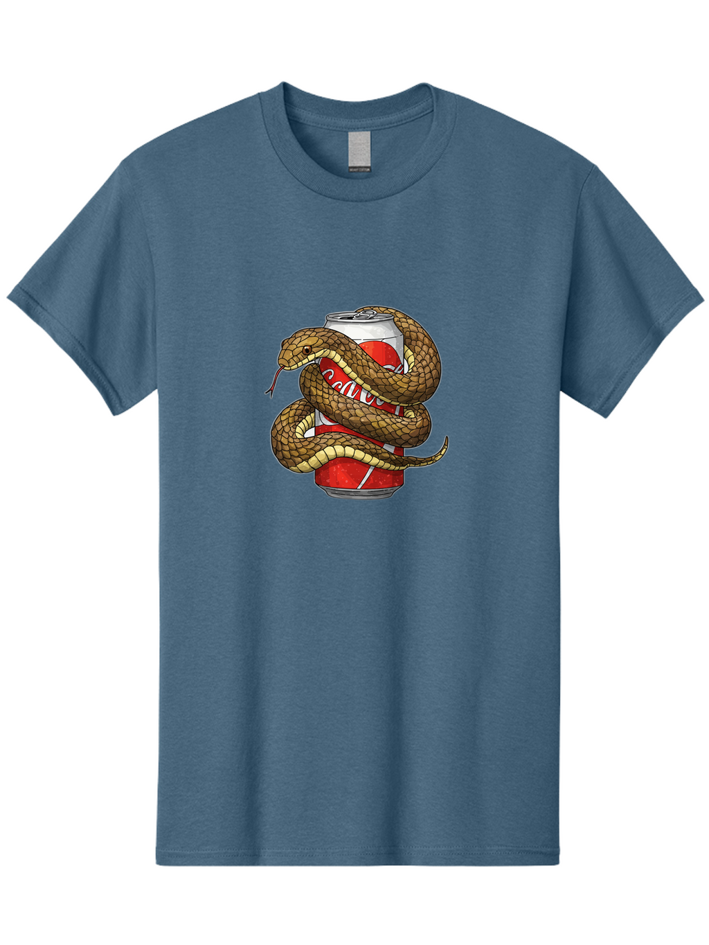 Snake-Coca-Cola Men'S Graphic Tee, 100% Cotton, Comfortable Casual Summer Wear, Machine Washable, Vintage Camera, Old Camera, Antique Camera, Black Camera, Classic Photography, Photography Equipment, Nostalgic Device, Film Camera, Camera Art Bal373