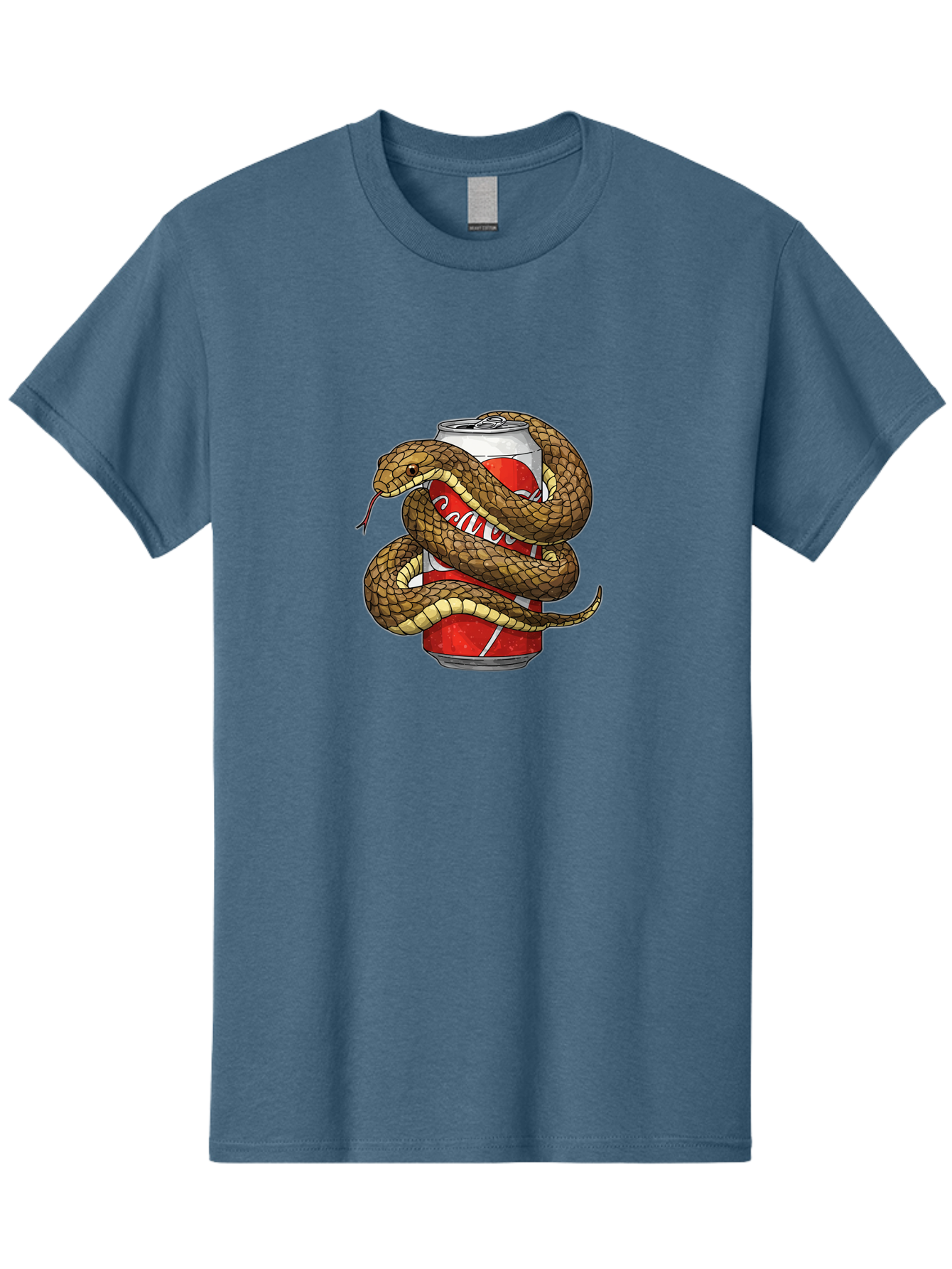 Snake-Coca-Cola Men'S Graphic Tee, 100% Cotton, Comfortable Casual Summer Wear, Machine Washable, Vintage Camera, Old Camera, Antique Camera, Black Camera, Classic Photography, Photography Equipment, Nostalgic Device, Film Camera, Camera Art Bal373