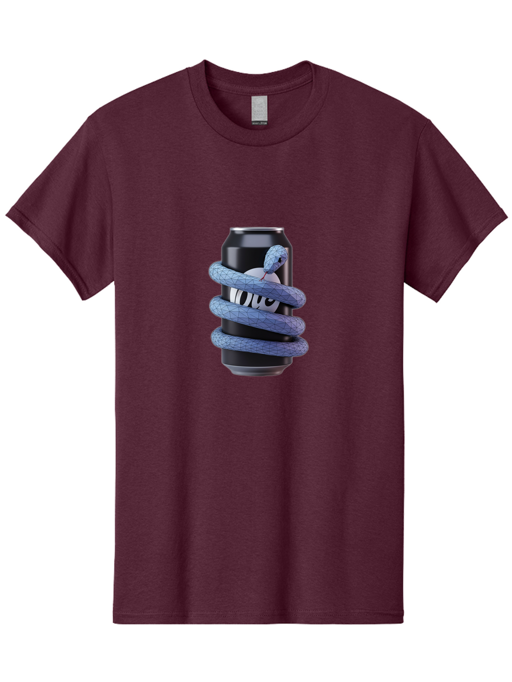 Snake-Wrapped-Can Men'S Graphic Tee, 100% Cotton, Comfortable Casual Summer Wear, Machine Washable, Vintage Camera, Old Camera, Antique Camera, Black Camera, Classic Photography, Photography Equipment, Nostalgic Device, Film Camera, Camera Art Bal377