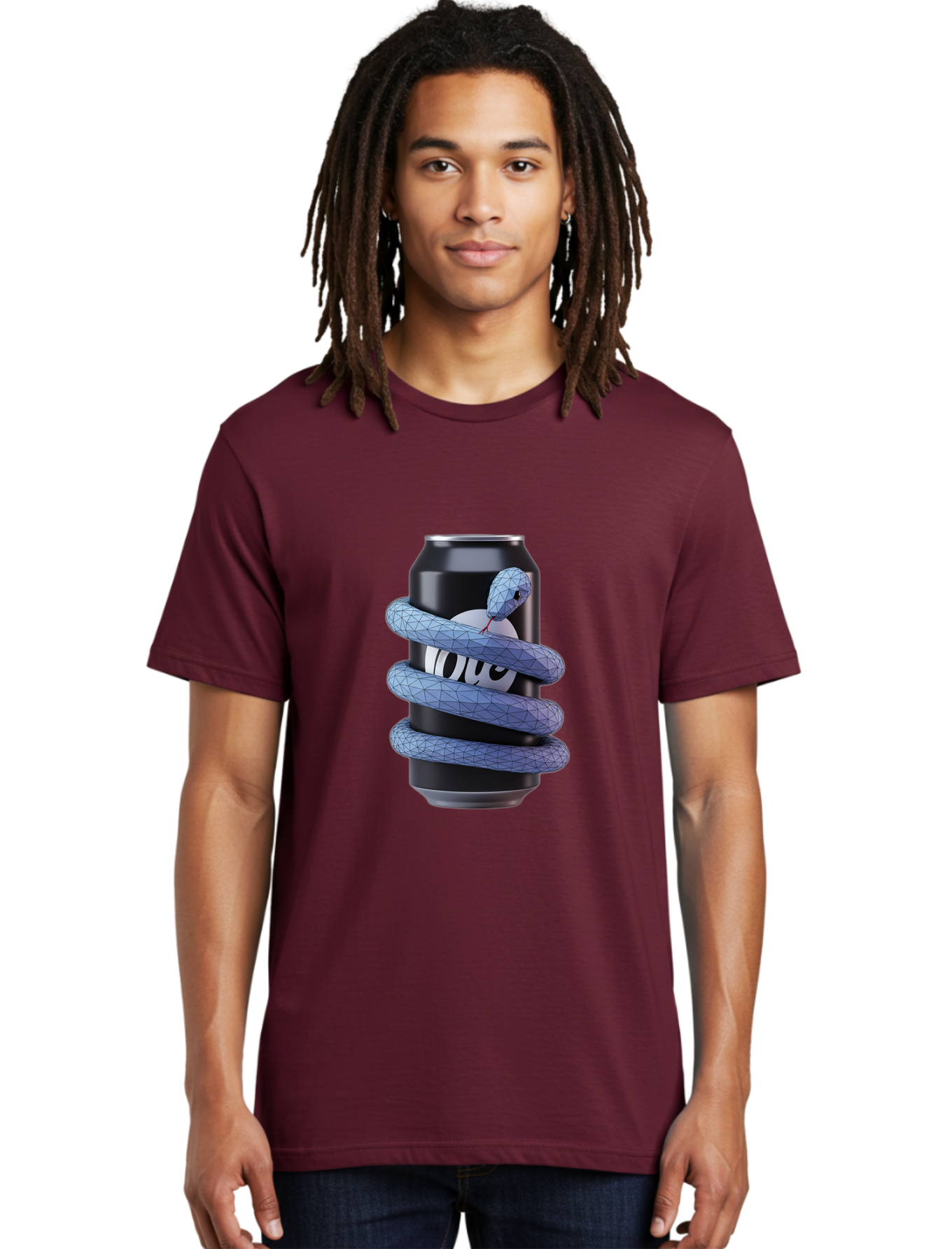 Snake-Wrapped-Can Men'S Graphic Tee, 100% Cotton, Comfortable Casual Summer Wear, Machine Washable, Vintage Camera, Old Camera, Antique Camera, Black Camera, Classic Photography, Photography Equipment, Nostalgic Device, Film Camera, Camera Art Bal377