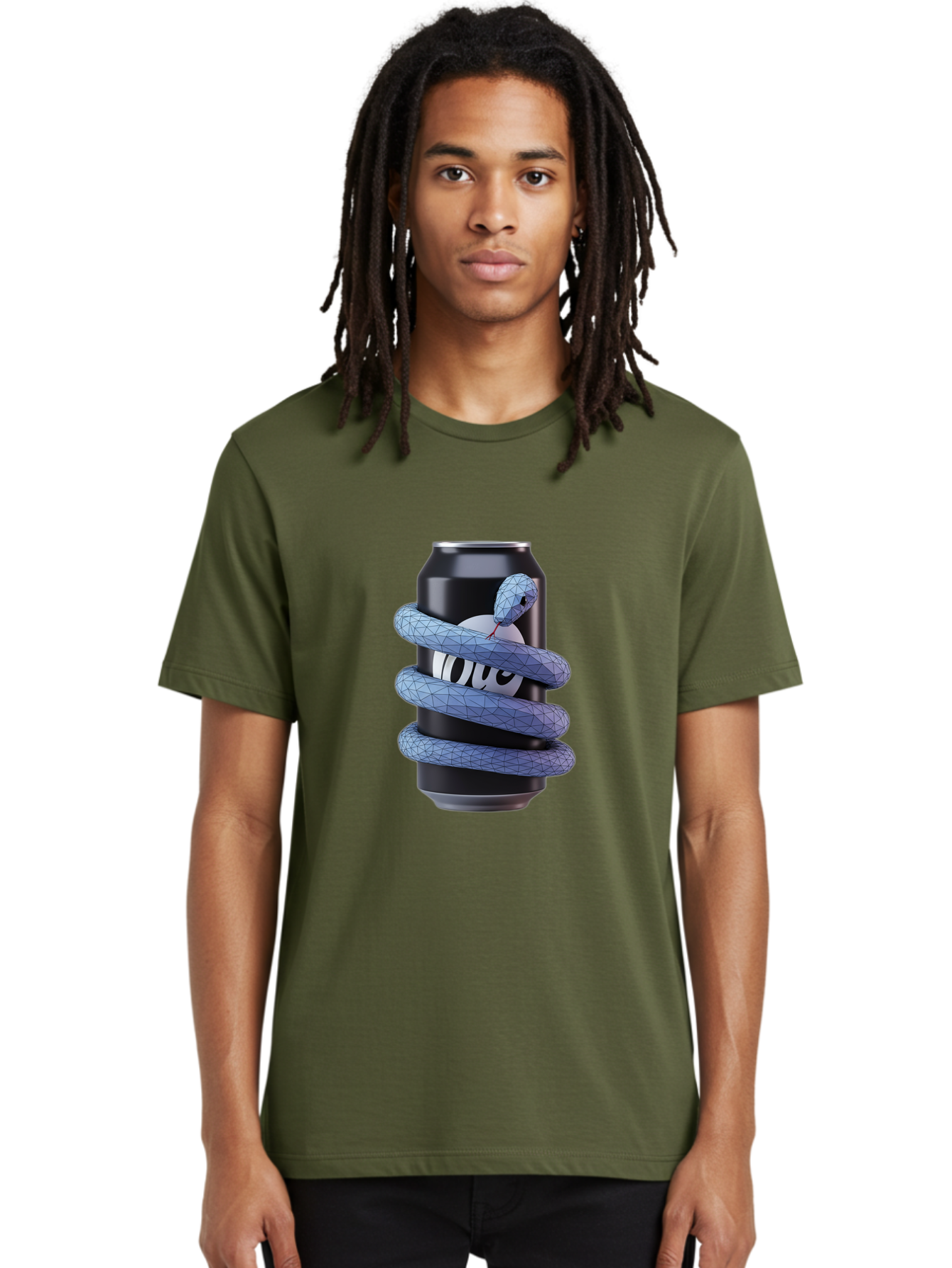 Snake-Wrapped-Can Men'S Graphic Tee, 100% Cotton, Comfortable Casual Summer Wear, Machine Washable, Vintage Camera, Old Camera, Antique Camera, Black Camera, Classic Photography, Photography Equipment, Nostalgic Device, Film Camera, Camera Art Bal377
