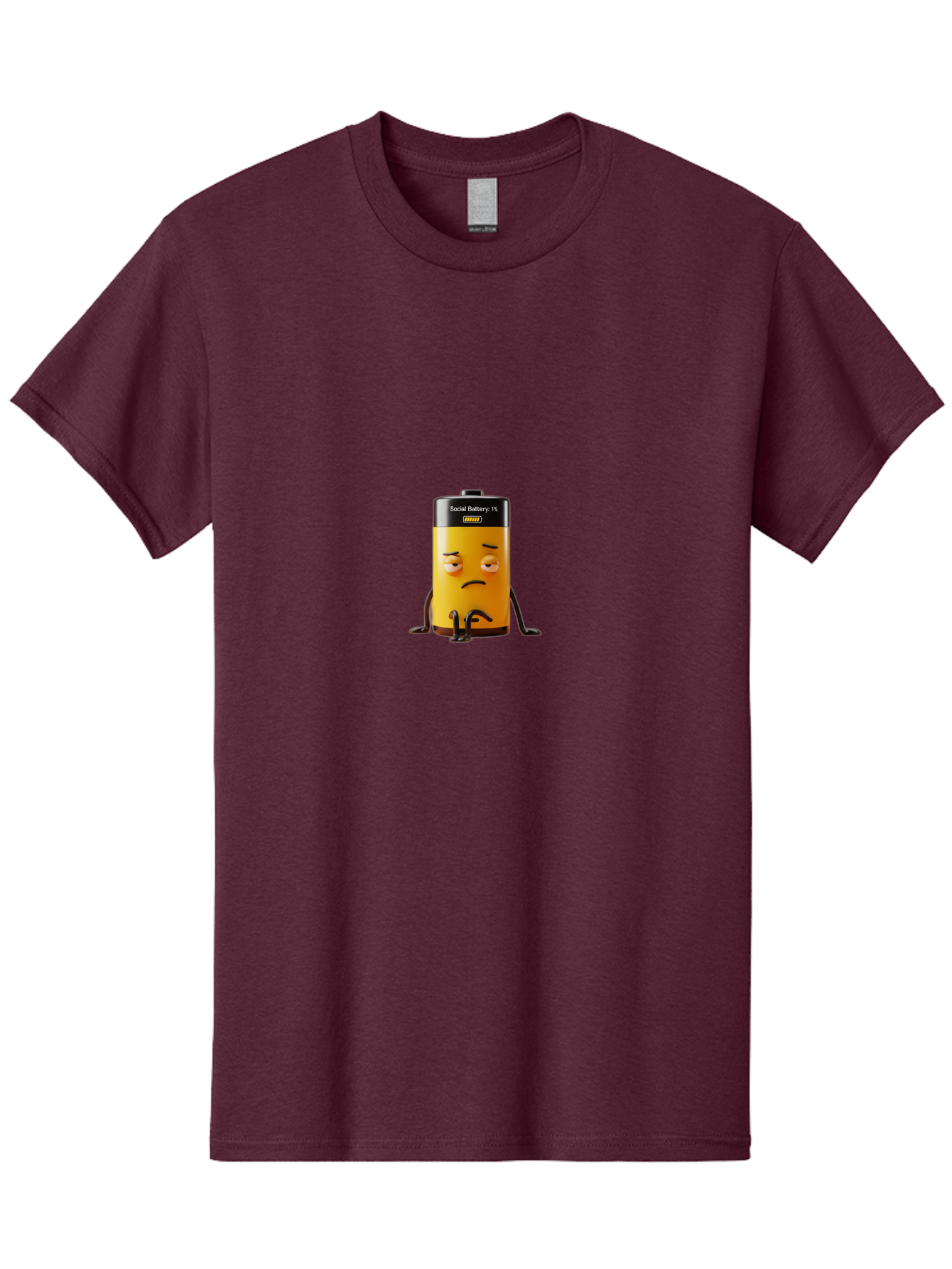Social-Battery-1 Men'S Graphic Tee, 100% Cotton, Comfortable Casual Summer Wear, Machine Washable, Vintage Camera, Old Camera, Antique Camera, Black Camera, Classic Photography, Photography Equipment, Nostalgic Device, Film Camera, Camera Art Bal381