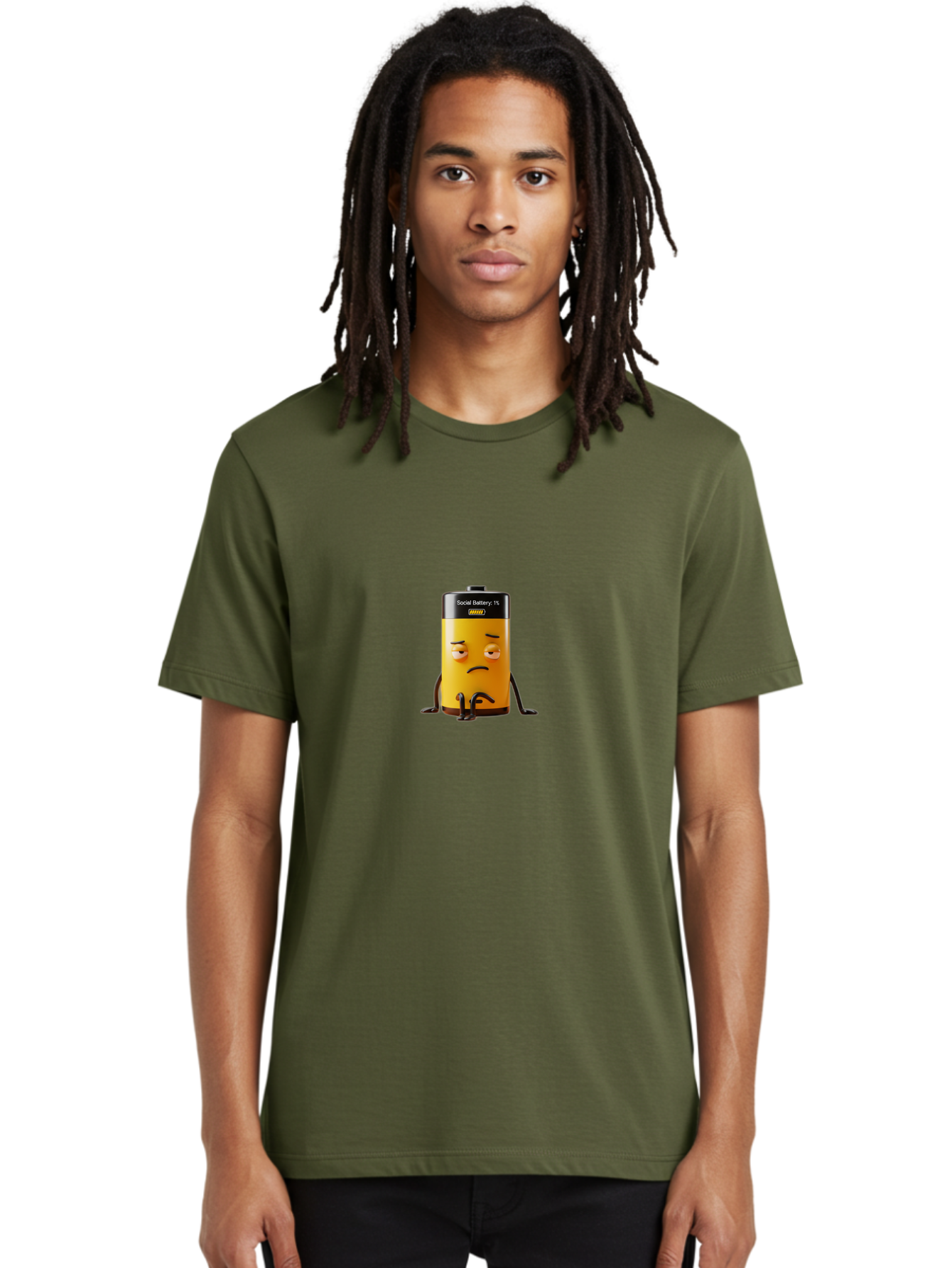 Social-Battery-1 Men'S Graphic Tee, 100% Cotton, Comfortable Casual Summer Wear, Machine Washable, Vintage Camera, Old Camera, Antique Camera, Black Camera, Classic Photography, Photography Equipment, Nostalgic Device, Film Camera, Camera Art Bal381