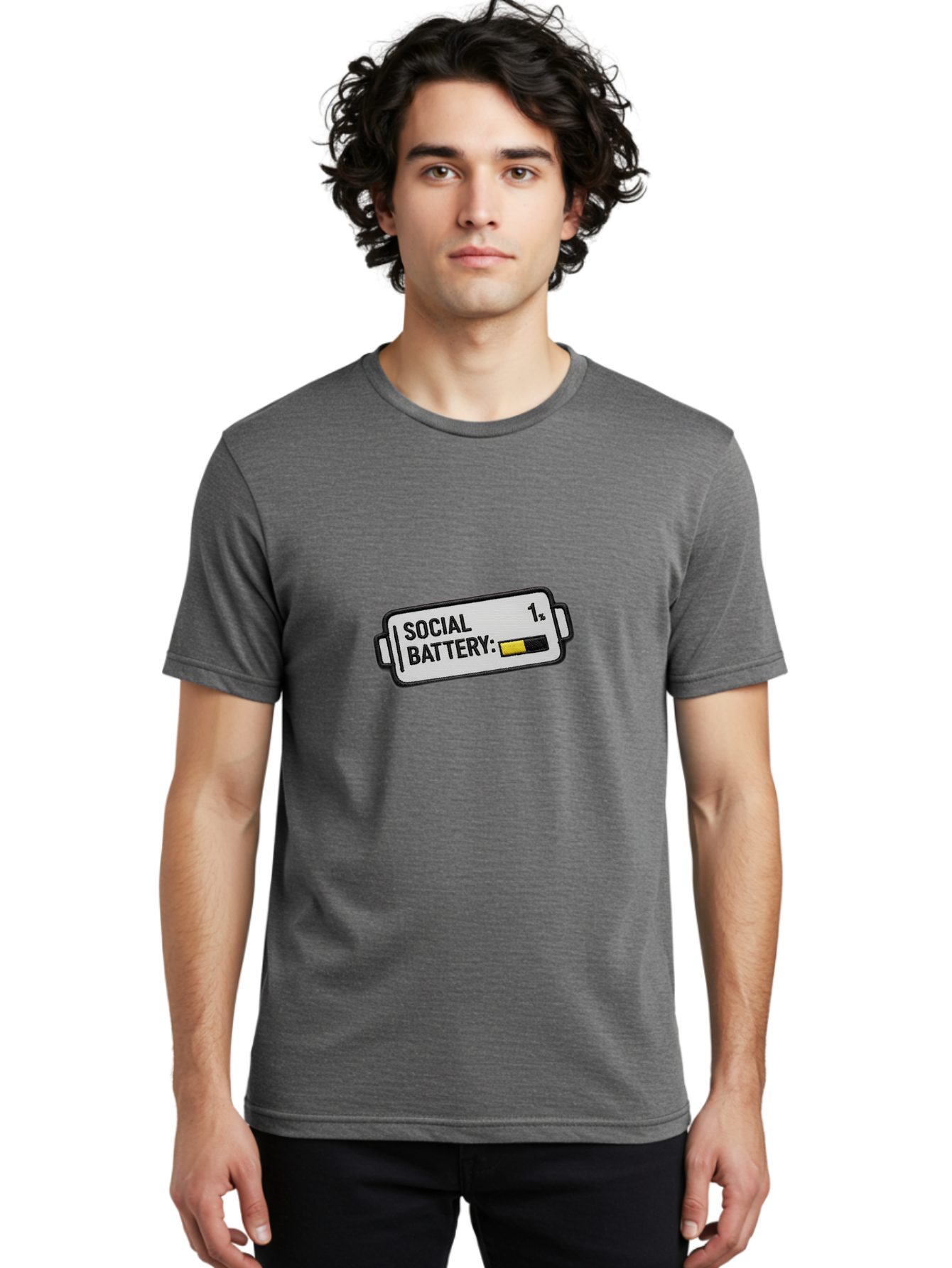 Social-Battery-2 Men'S Graphic Tee, 100% Cotton, Comfortable Casual Summer Wear, Machine Washable, Vintage Camera, Old Camera, Antique Camera, Black Camera, Classic Photography, Photography Equipment, Nostalgic Device, Film Camera, Camera Art Bal382