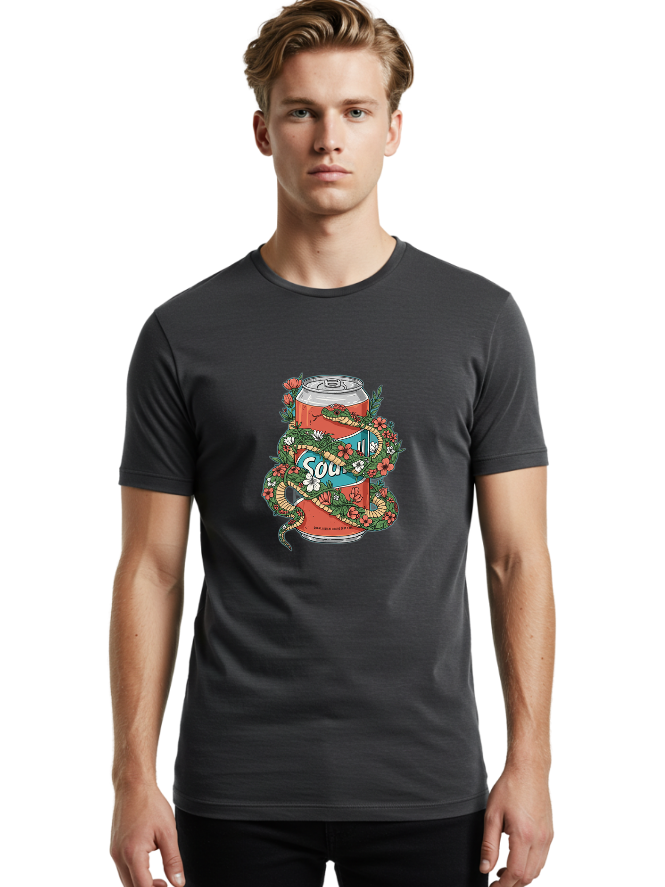 Sour Men'S Graphic Tee, 100% Cotton, Comfortable Casual Summer Wear, Machine Washable, Vintage Camera, Old Camera, Antique Camera, Black Camera, Classic Photography, Photography Equipment, Nostalgic Device, Film Camera, Camera Art Bal385