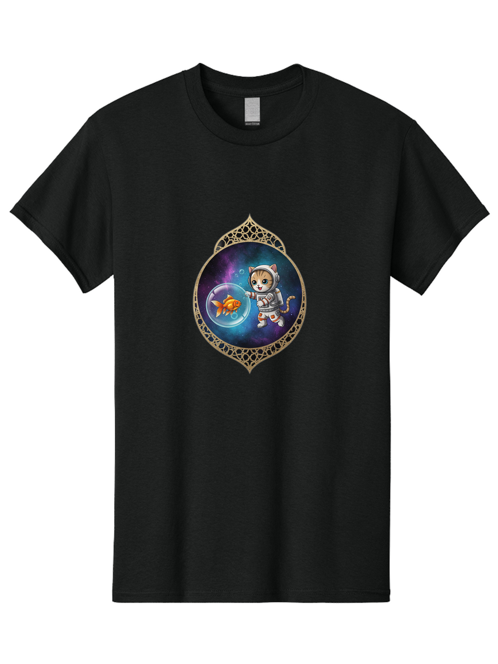 Space-Cat Men'S Graphic Tee, 100% Cotton, Comfortable Casual Summer Wear, Machine Washable, Vintage Camera, Old Camera, Antique Camera, Black Camera, Classic Photography, Photography Equipment, Nostalgic Device, Film Camera, Camera Art Bal386