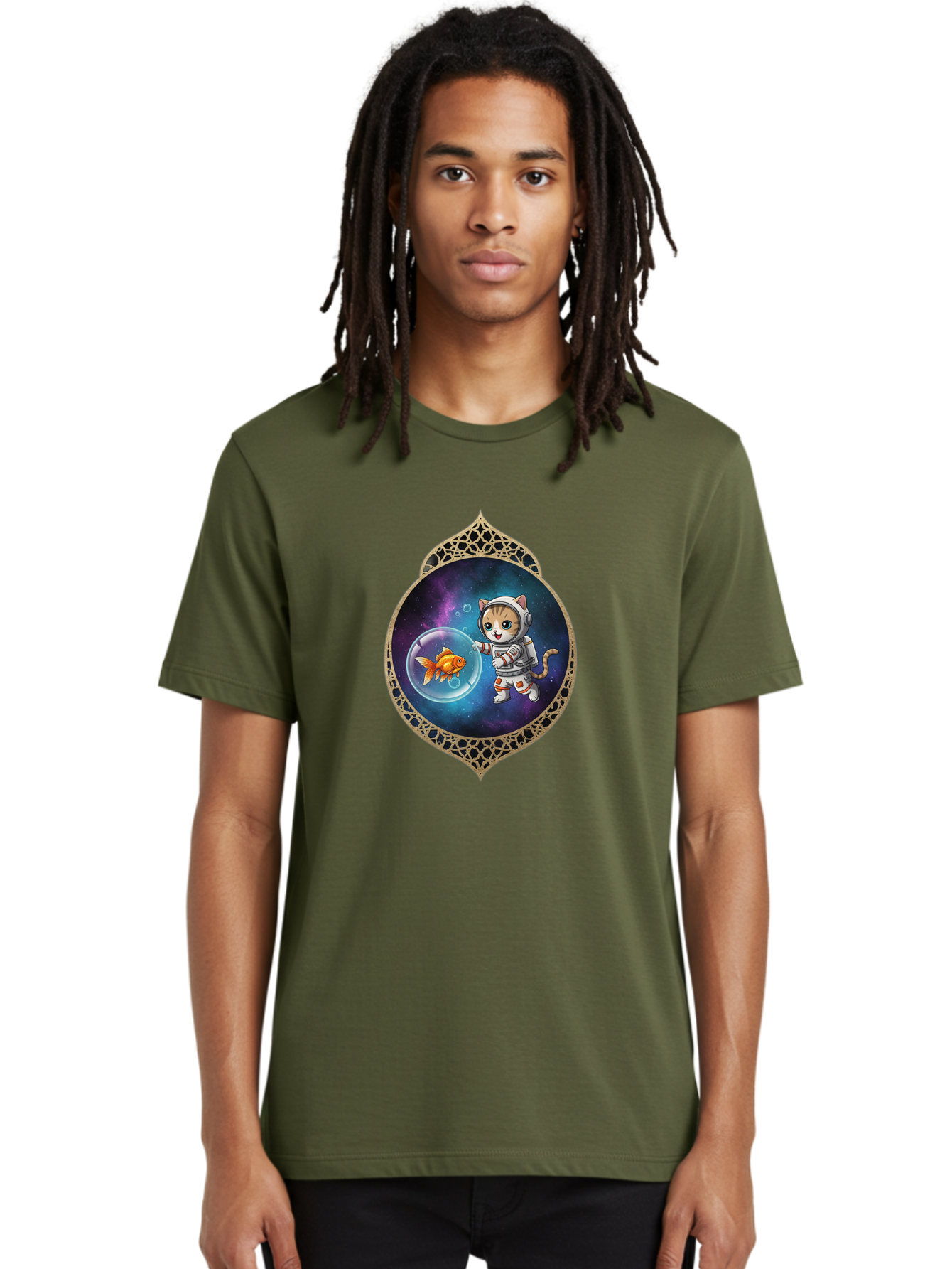 Space-Cat Men'S Graphic Tee, 100% Cotton, Comfortable Casual Summer Wear, Machine Washable, Vintage Camera, Old Camera, Antique Camera, Black Camera, Classic Photography, Photography Equipment, Nostalgic Device, Film Camera, Camera Art Bal386