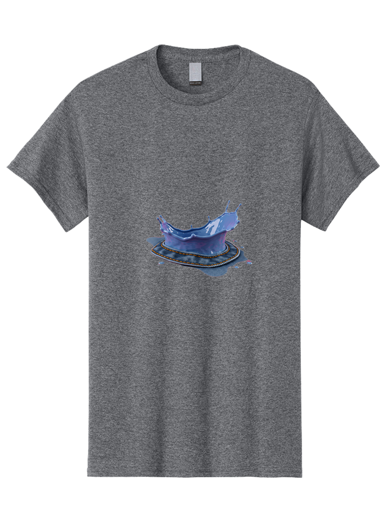Splashed-Liquid-On-Plate Men'S Graphic Tee, 100% Cotton, Comfortable Casual Summer Wear, Machine Washable, Vintage Camera, Old Camera, Antique Camera, Black Camera, Classic Photography, Photography Equipment, Nostalgic Device, Film Camera, Bal387