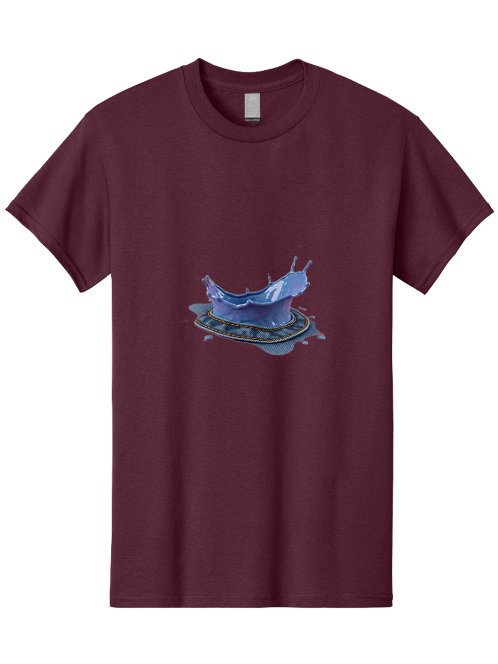 Splashed-Liquid-On-Plate Men'S Graphic Tee, 100% Cotton, Comfortable Casual Summer Wear, Machine Washable, Vintage Camera, Old Camera, Antique Camera, Black Camera, Classic Photography, Photography Equipment, Nostalgic Device, Film Camera, Bal387