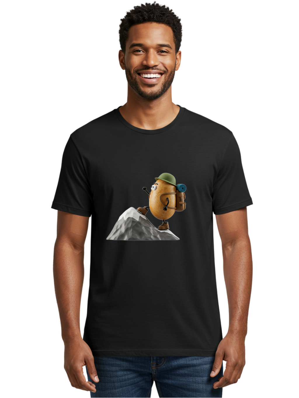 Spud Men'S Graphic Tee, 100% Cotton, Comfortable Casual Summer Wear, Machine Washable, Vintage Camera, Old Camera, Antique Camera, Black Camera, Classic Photography, Photography Equipment, Nostalgic Device, Film Camera, Camera Art Bal389