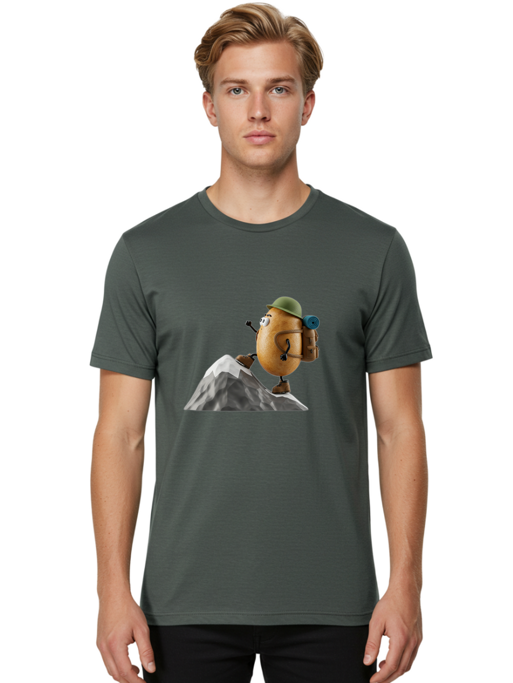 Spud Men'S Graphic Tee, 100% Cotton, Comfortable Casual Summer Wear, Machine Washable, Vintage Camera, Old Camera, Antique Camera, Black Camera, Classic Photography, Photography Equipment, Nostalgic Device, Film Camera, Camera Art Bal389