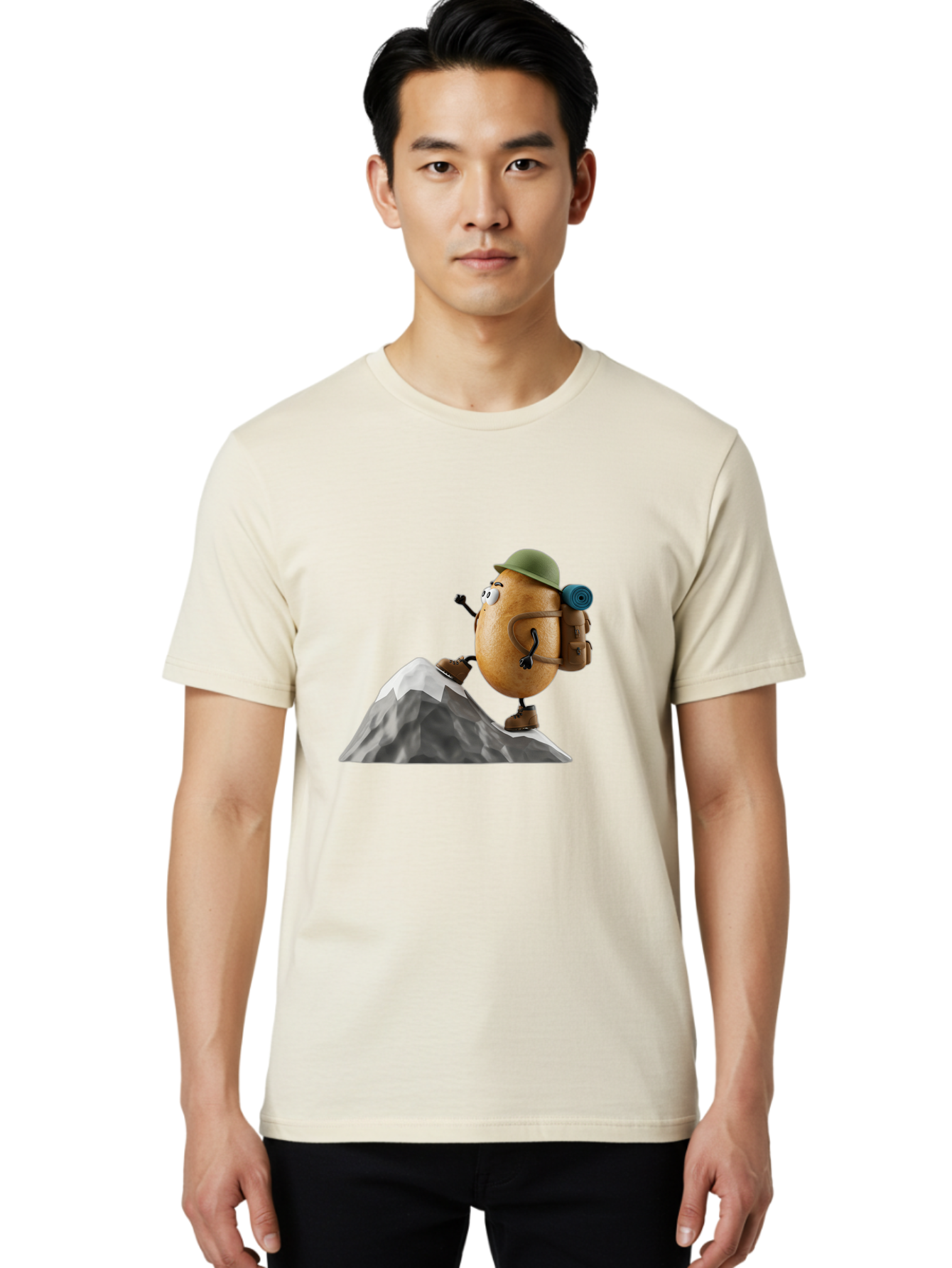 Spud Men'S Graphic Tee, 100% Cotton, Comfortable Casual Summer Wear, Machine Washable, Vintage Camera, Old Camera, Antique Camera, Black Camera, Classic Photography, Photography Equipment, Nostalgic Device, Film Camera, Camera Art Bal389