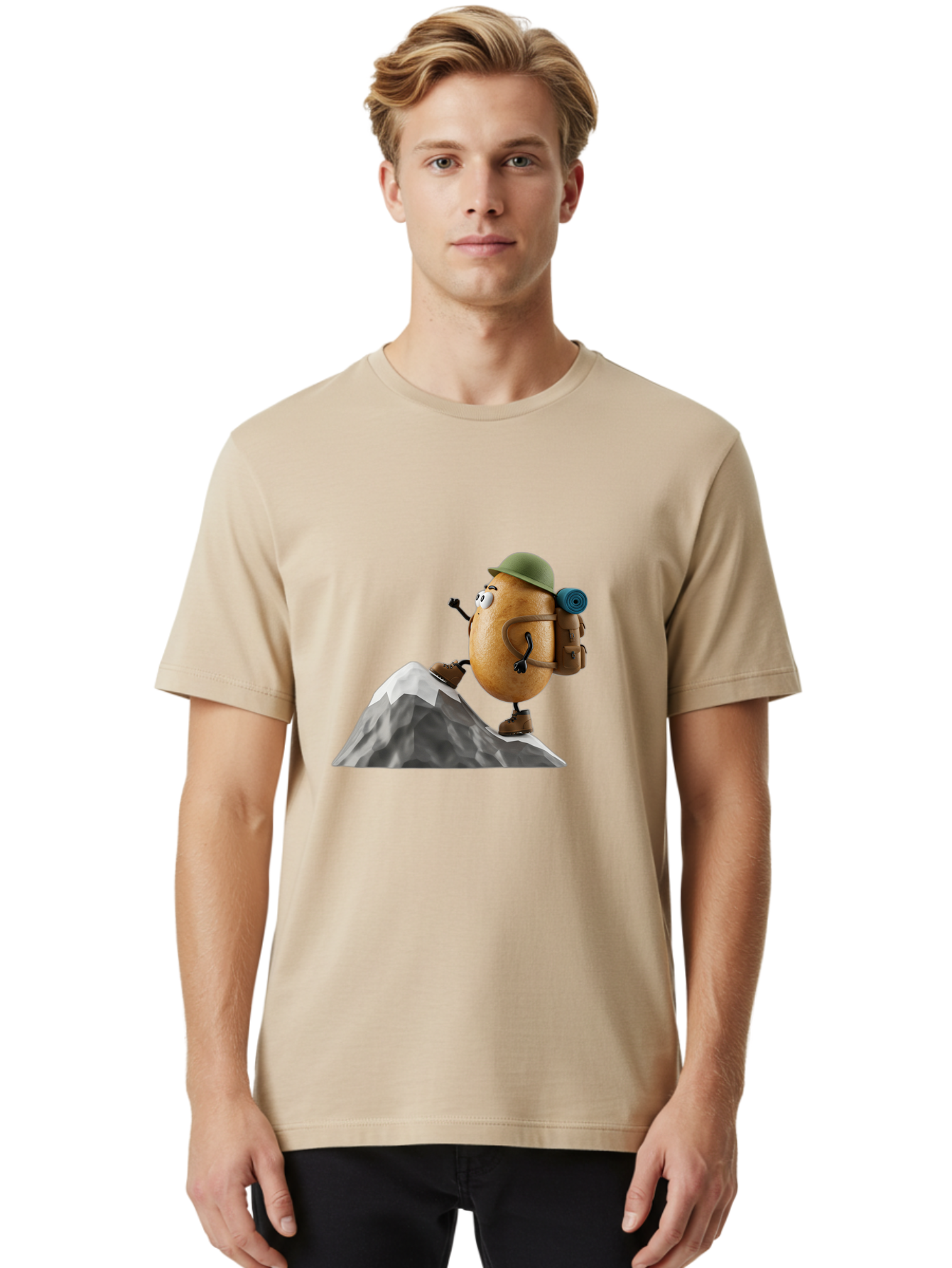 Spud Men'S Graphic Tee, 100% Cotton, Comfortable Casual Summer Wear, Machine Washable, Vintage Camera, Old Camera, Antique Camera, Black Camera, Classic Photography, Photography Equipment, Nostalgic Device, Film Camera, Camera Art Bal389