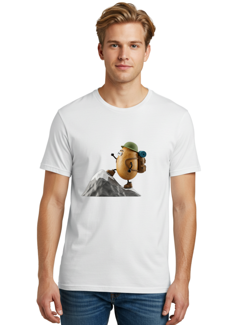Spud Men'S Graphic Tee, 100% Cotton, Comfortable Casual Summer Wear, Machine Washable, Vintage Camera, Old Camera, Antique Camera, Black Camera, Classic Photography, Photography Equipment, Nostalgic Device, Film Camera, Camera Art Bal389