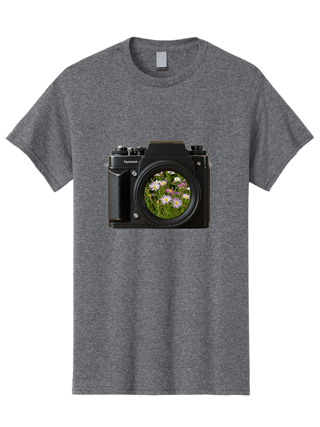 Squeexom-Camera Men'S Graphic Tee, 100% Cotton, Comfortable Casual Summer Wear, Machine Washable, Vintage Camera, Old Camera, Antique Camera, Black Camera, Classic Photography, Photography Equipment, Nostalgic Device, Film Camera, Camera Art Bal390