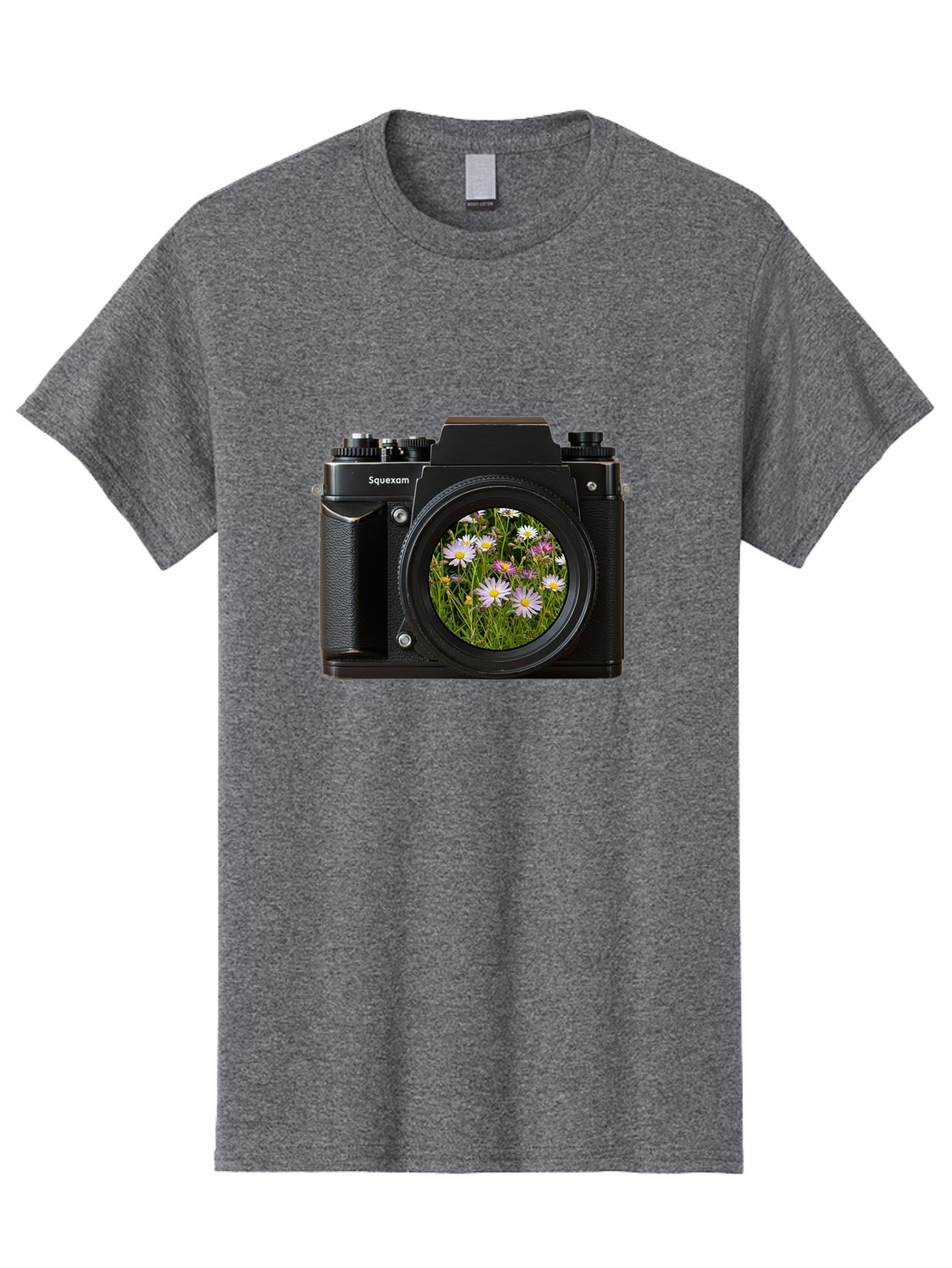 Squeexom-Camera Men'S Graphic Tee, 100% Cotton, Comfortable Casual Summer Wear, Machine Washable, Vintage Camera, Old Camera, Antique Camera, Black Camera, Classic Photography, Photography Equipment, Nostalgic Device, Film Camera, Camera Art Bal390