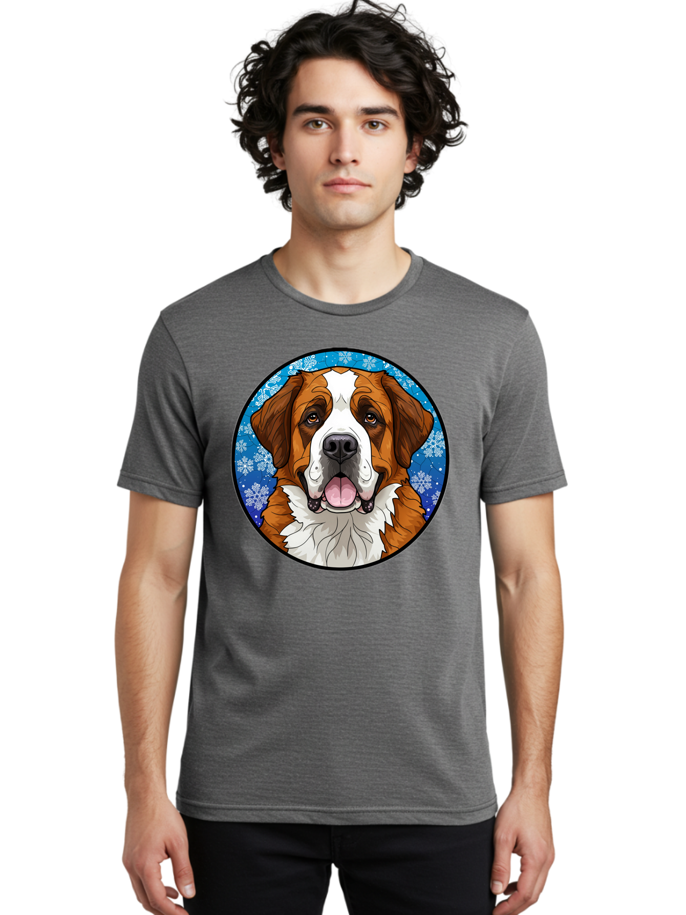 St-Bernard-Dog Men'S Graphic Tee, 100% Cotton, Comfortable Casual Summer Wear, Machine Washable, Vintage Camera, Old Camera, Antique Camera, Black Camera, Classic Photography, Photography Equipment, Nostalgic Device, Film Camera, Camera Art Bal391