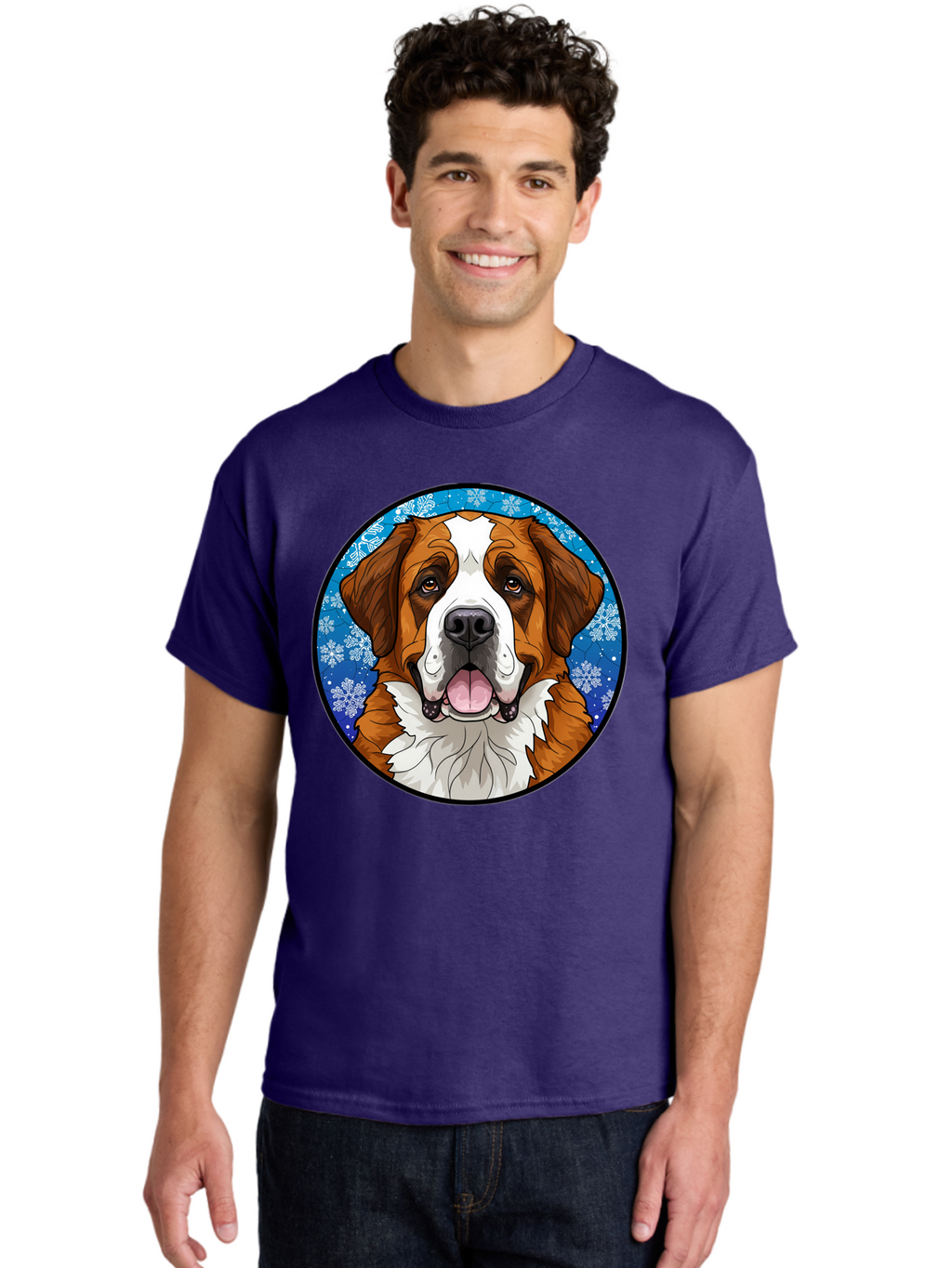 St-Bernard-Dog Men'S Graphic Tee, 100% Cotton, Comfortable Casual Summer Wear, Machine Washable, Vintage Camera, Old Camera, Antique Camera, Black Camera, Classic Photography, Photography Equipment, Nostalgic Device, Film Camera, Camera Art Bal391